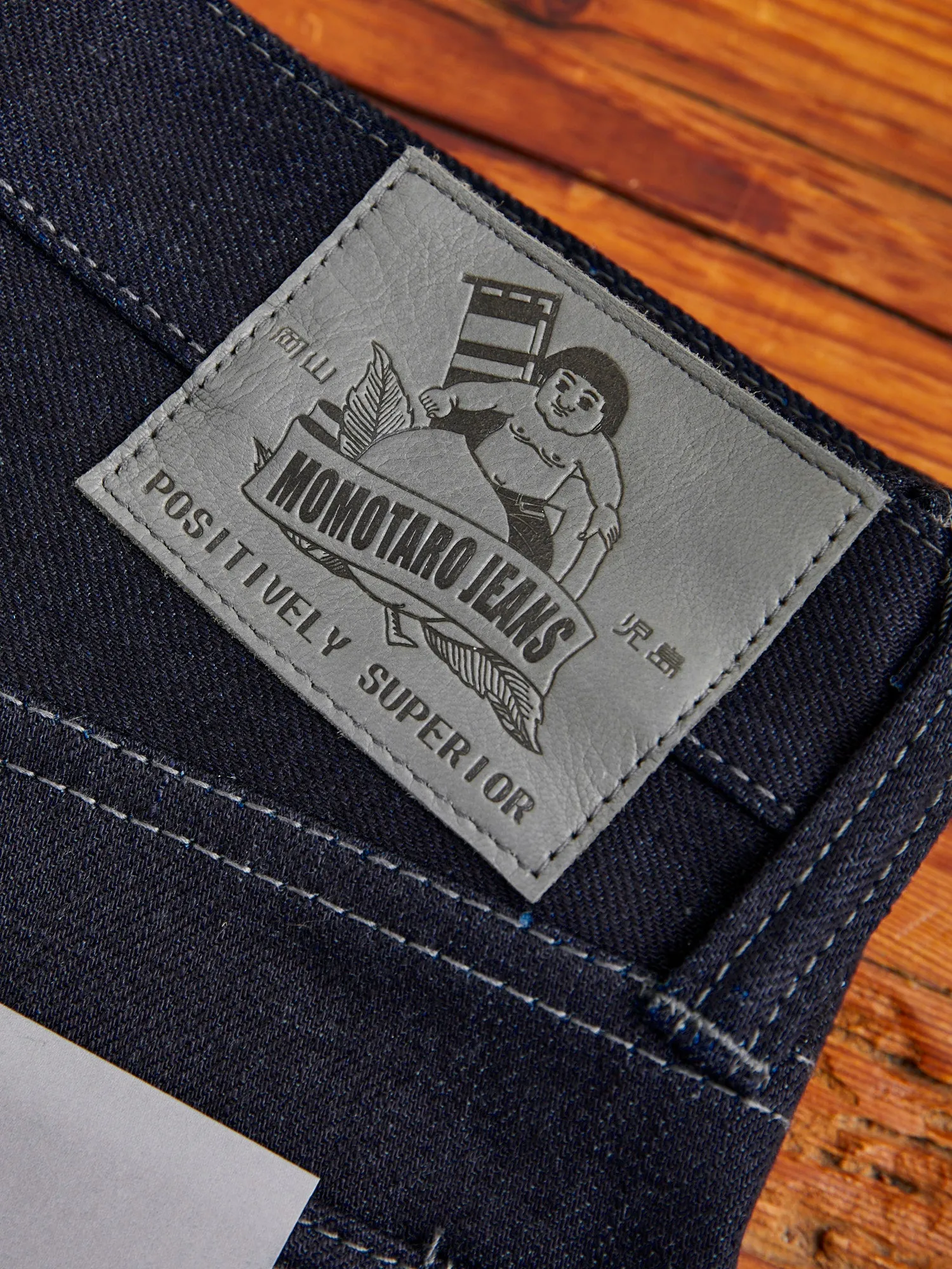 Mens Indigo & Grey 18oz Selvedge Denim - Natural Tapered Fit Jeans