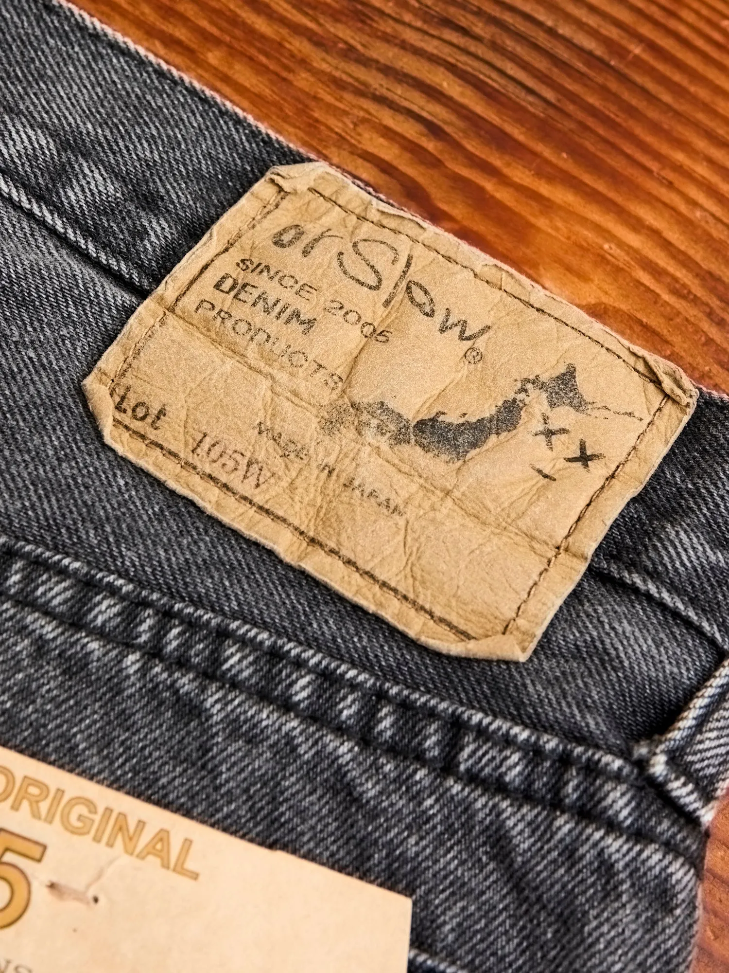 105 13.5oz Black Stone Denim - Standard Fit