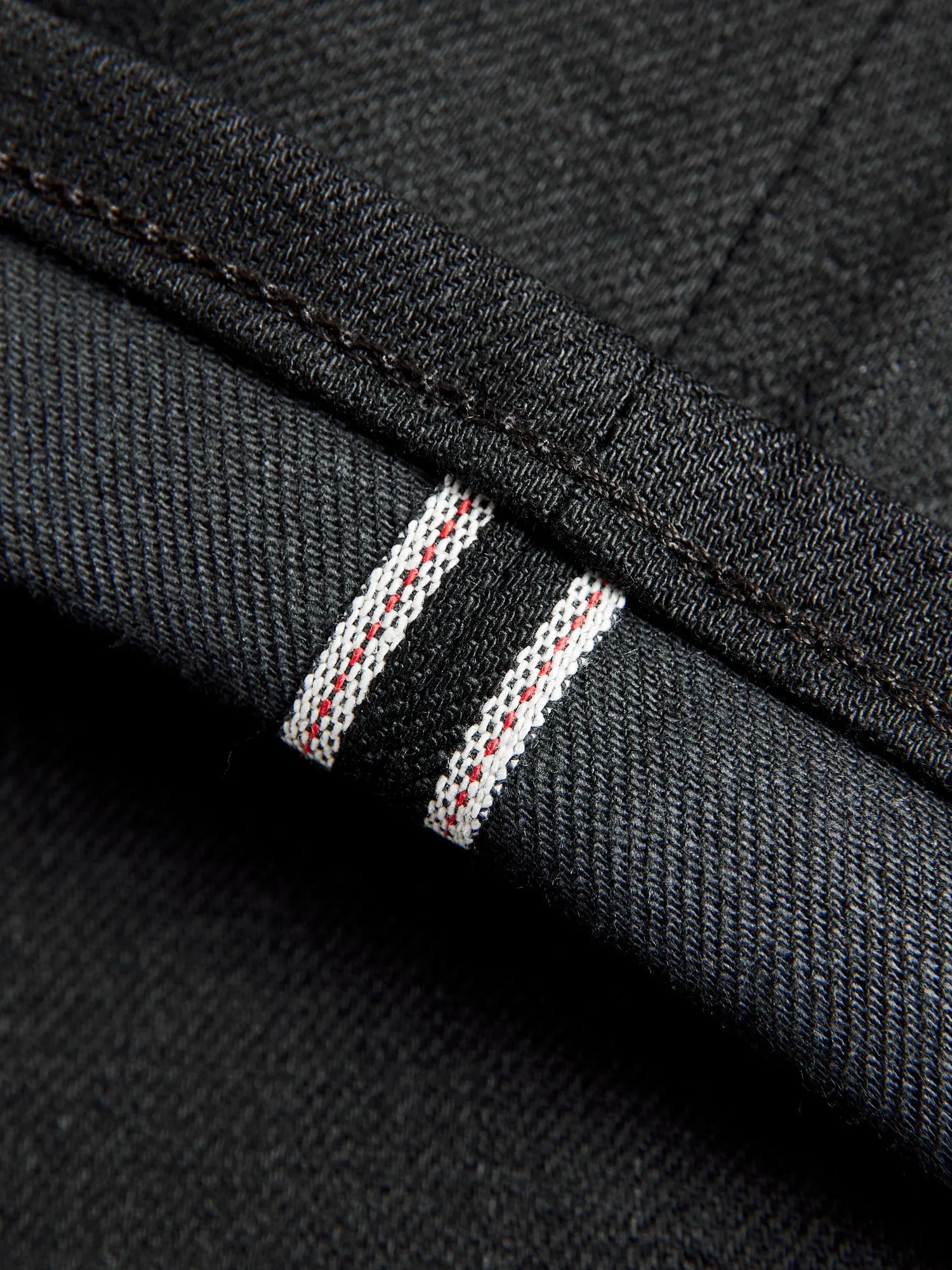 10.5oz Black Stretch Selvedge Denim - Pen Slim