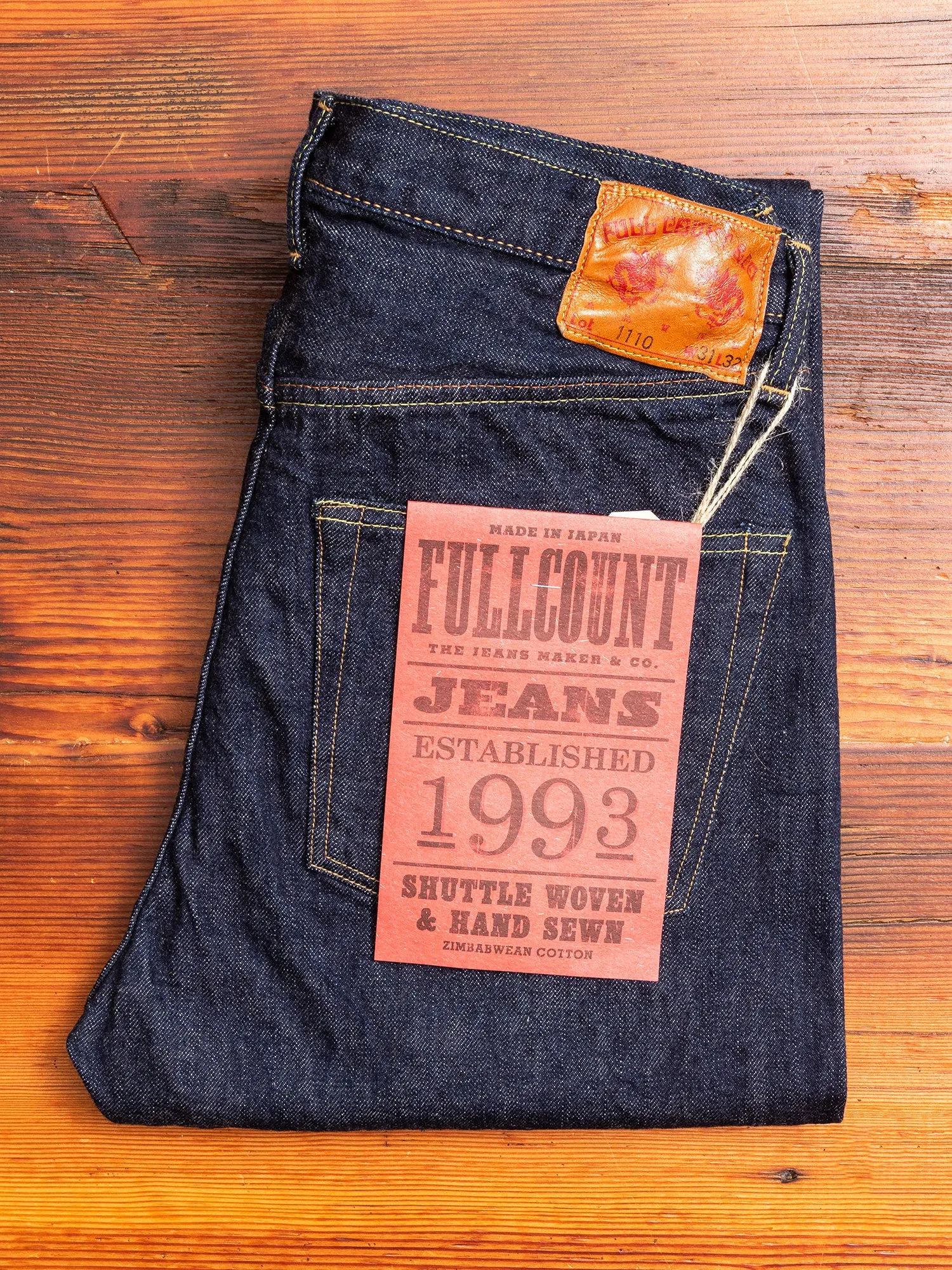 1110W 13.75oz Selvedge Denim - Tapered Fit