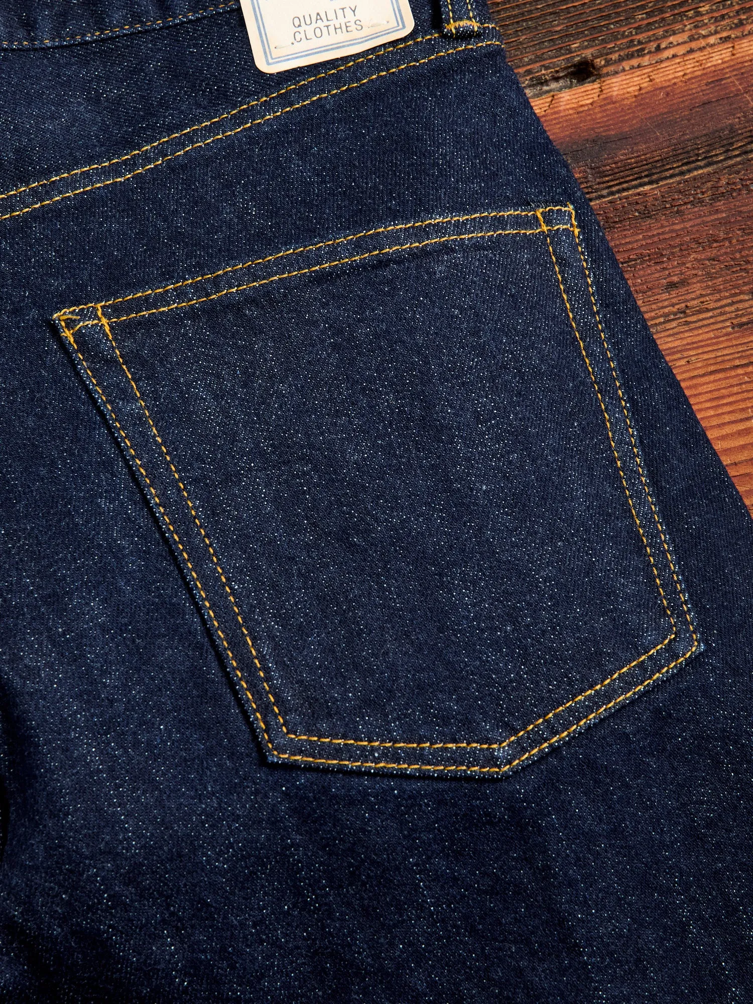 11.8oz Indigo Stretch Selvedge Denim - Tapered Fit