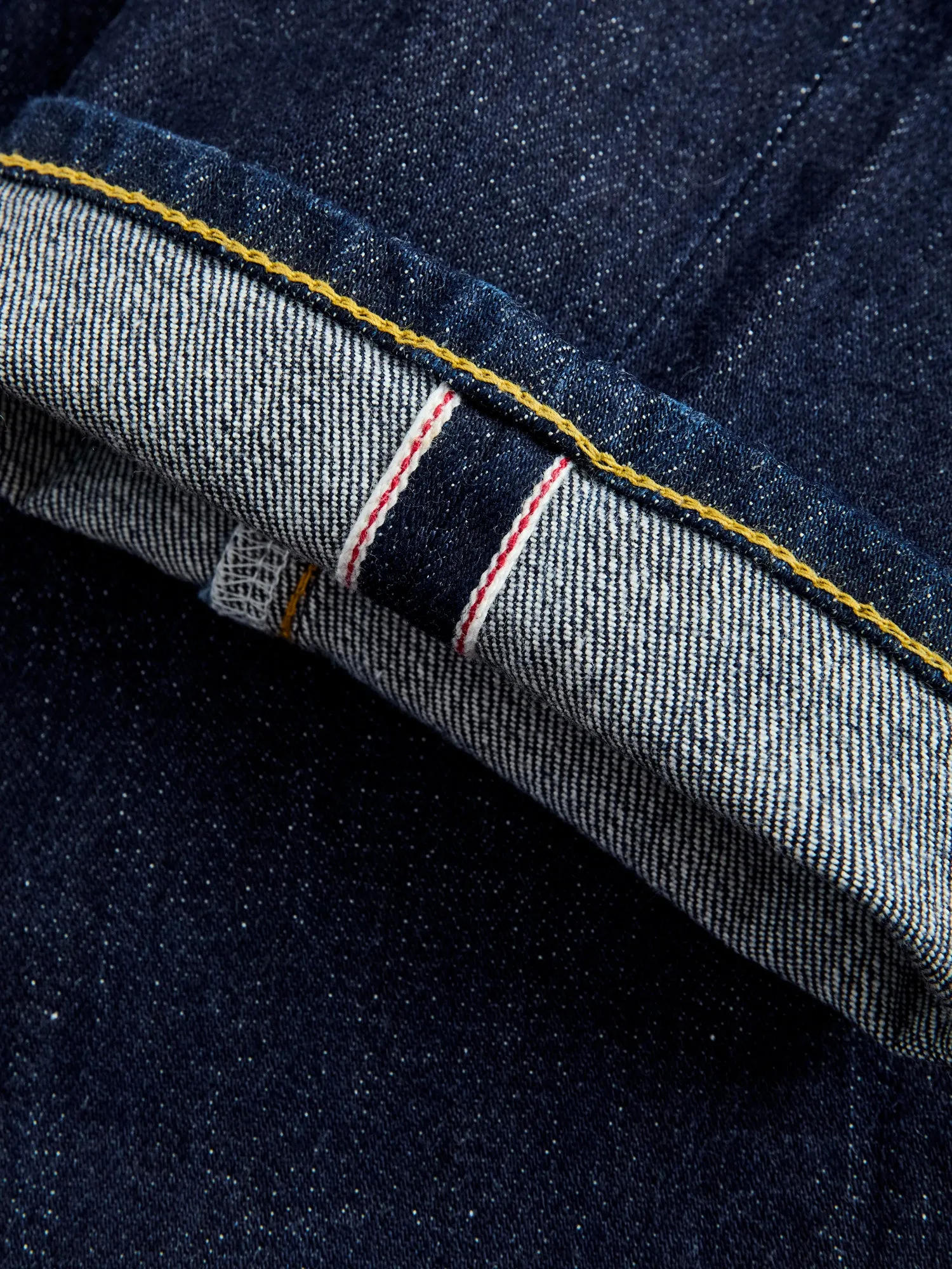 11.8oz Indigo Stretch Selvedge Denim - Tapered Fit