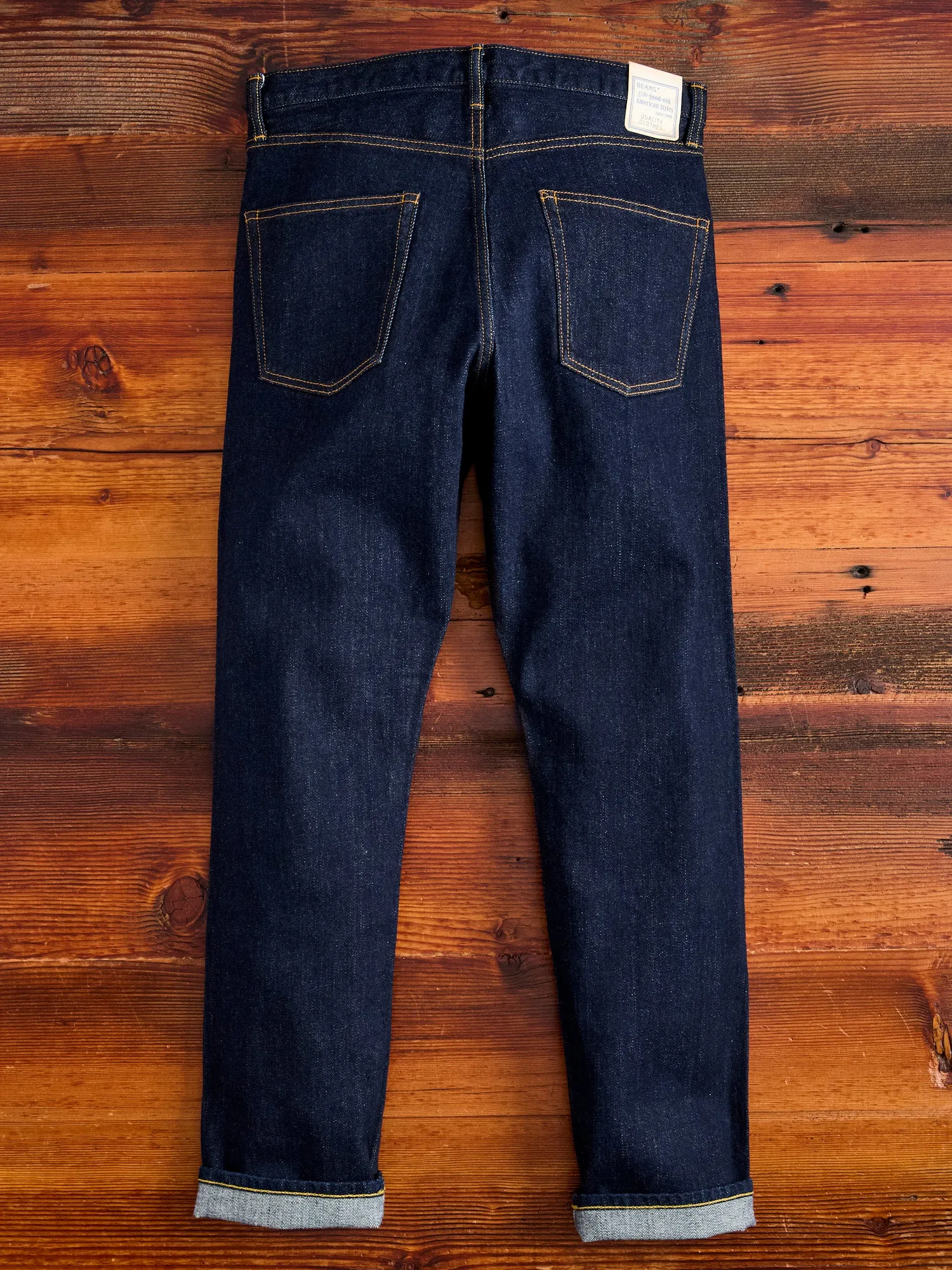 11.8oz Indigo Stretch Selvedge Denim - Tapered Fit