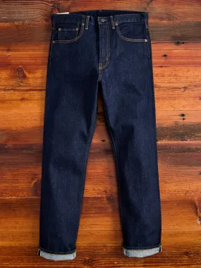 11.8oz Indigo Stretch Selvedge Denim - Tapered Fit