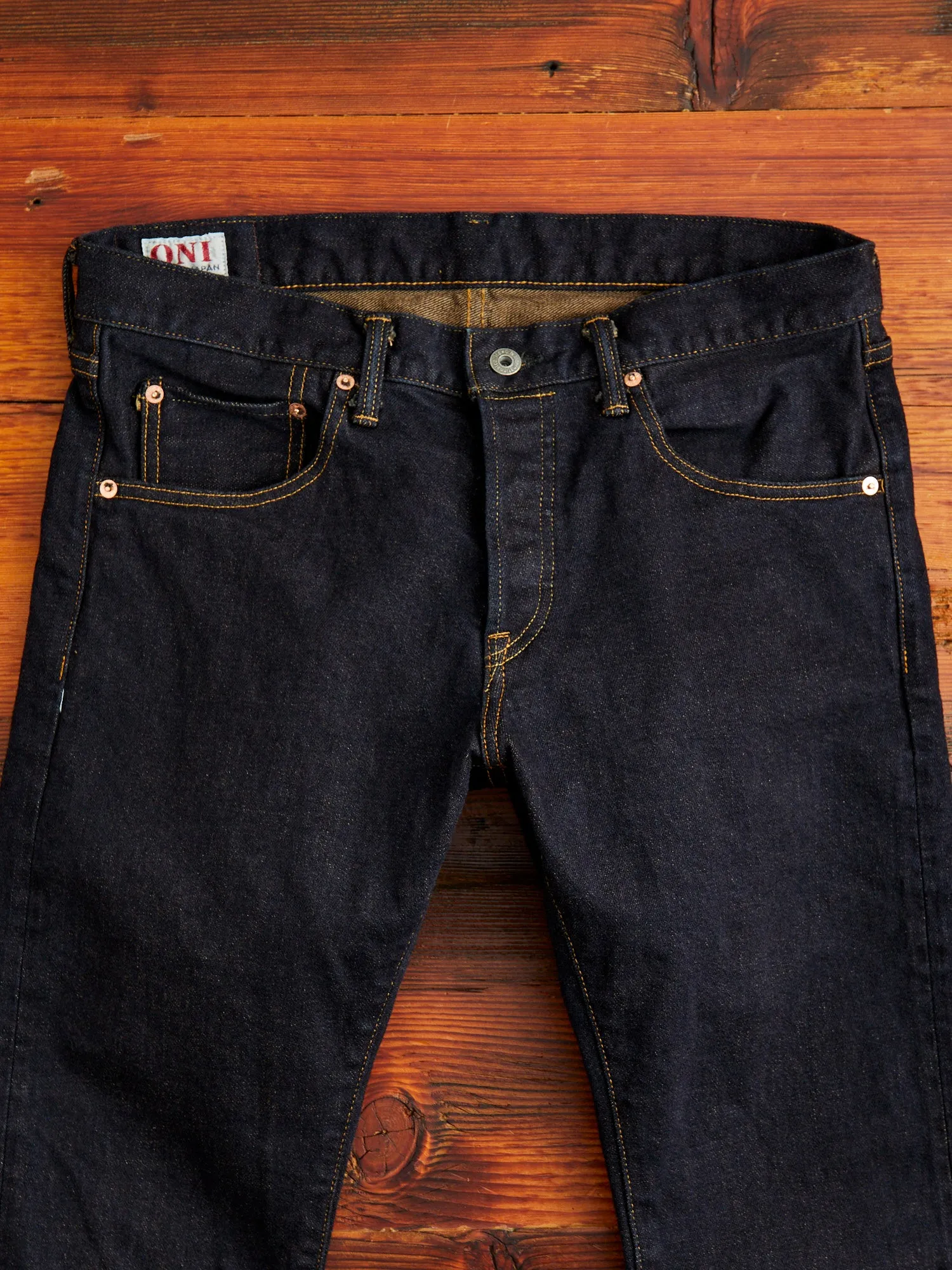 122S-MOCA "Mocha Weft Stretch" 15oz Stretch Selvedge Denim - Relaxed Tapered Fit