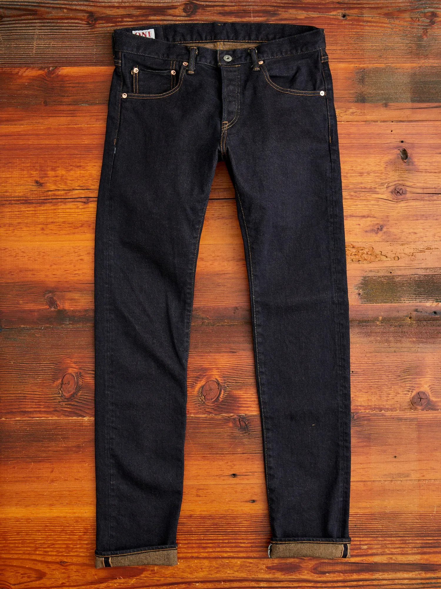 122S-MOCA "Mocha Weft Stretch" 15oz Stretch Selvedge Denim - Relaxed Tapered Fit