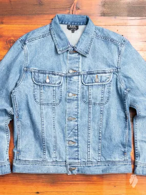 Mens Classic 12.75oz Stonewashed Denim Jacket - Durable and Stylish