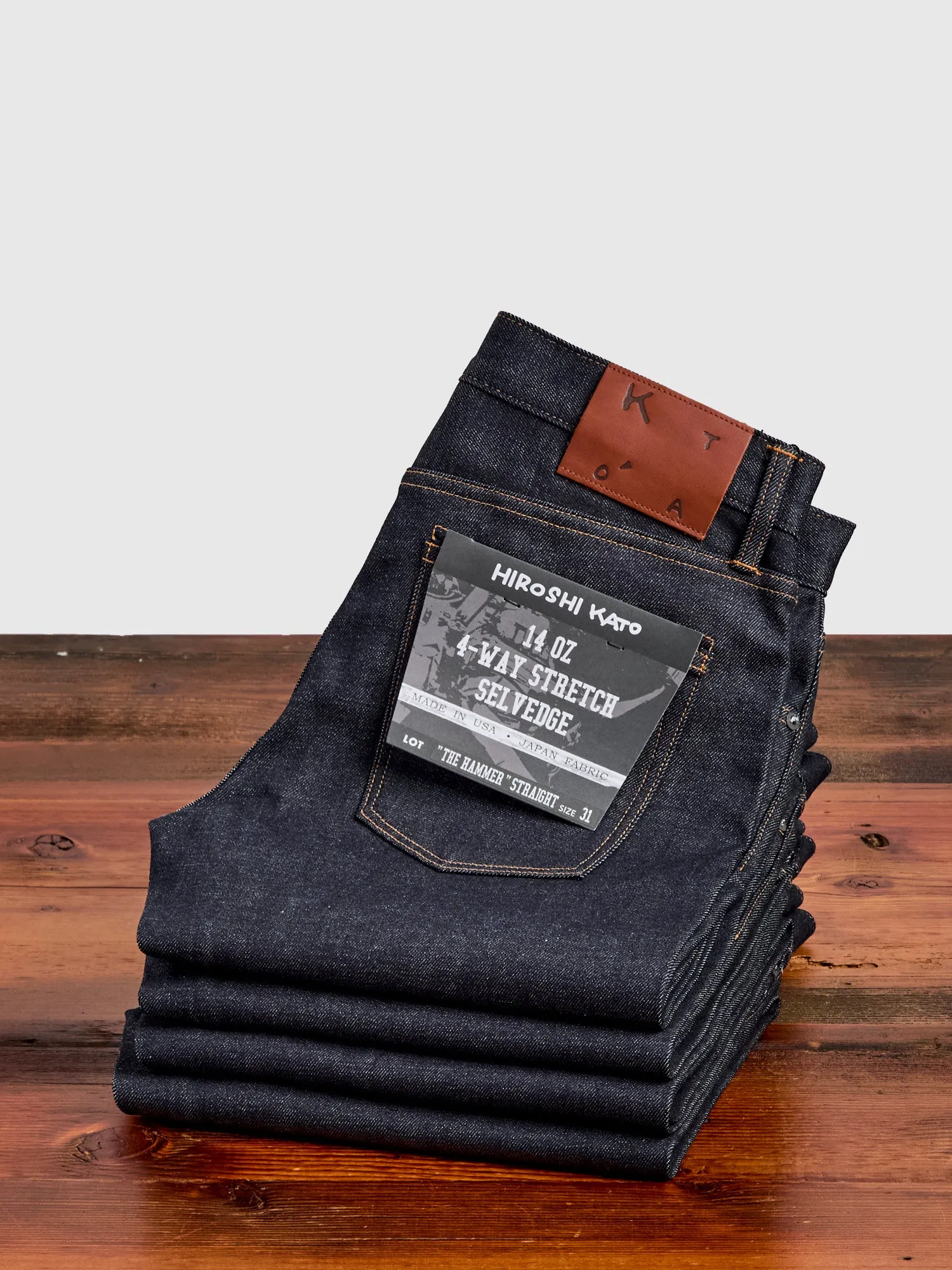 14oz Stretch Selvedge Denim - Hammer Straight