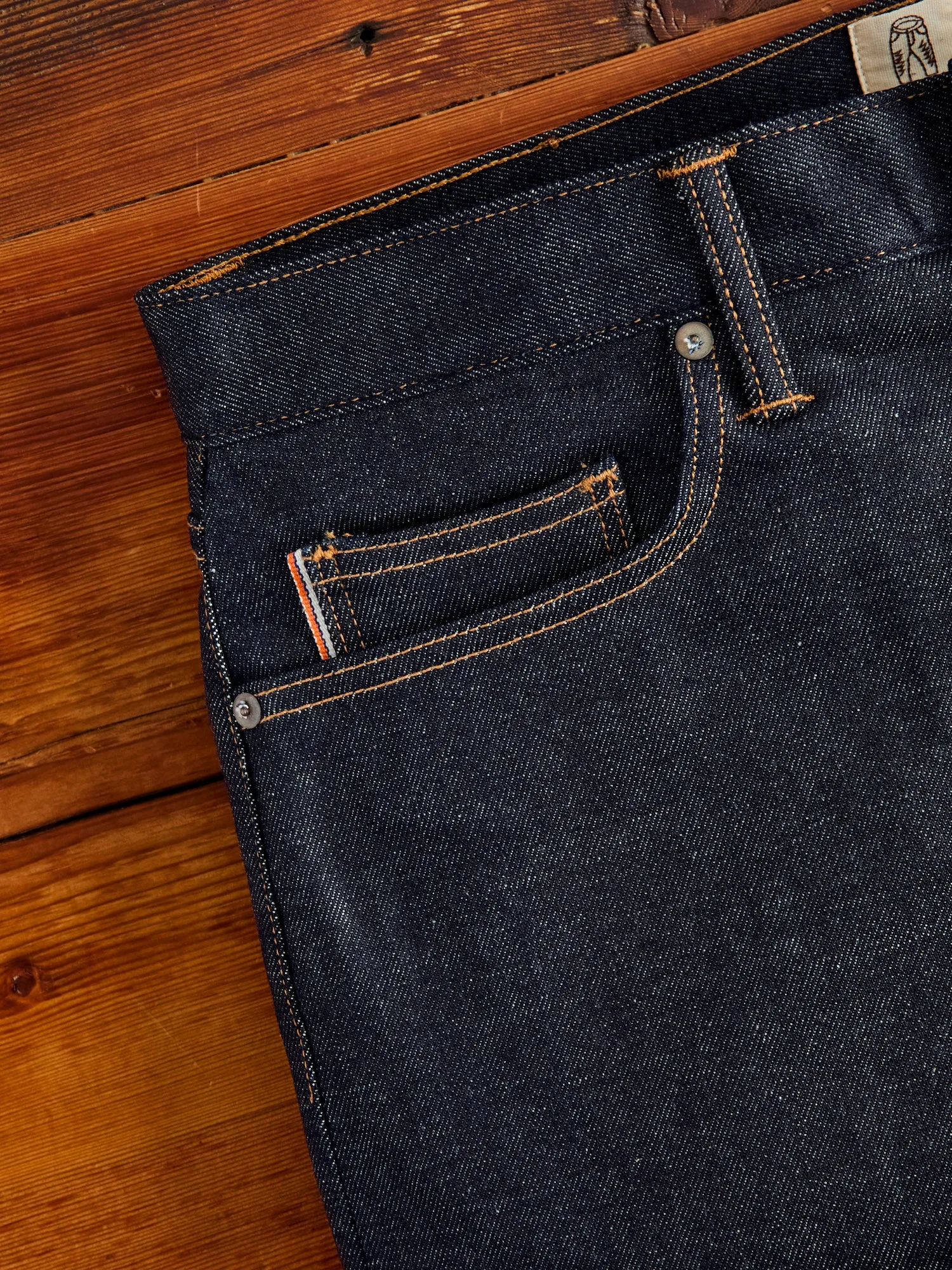 14oz Stretch Selvedge Denim - Hammer Straight