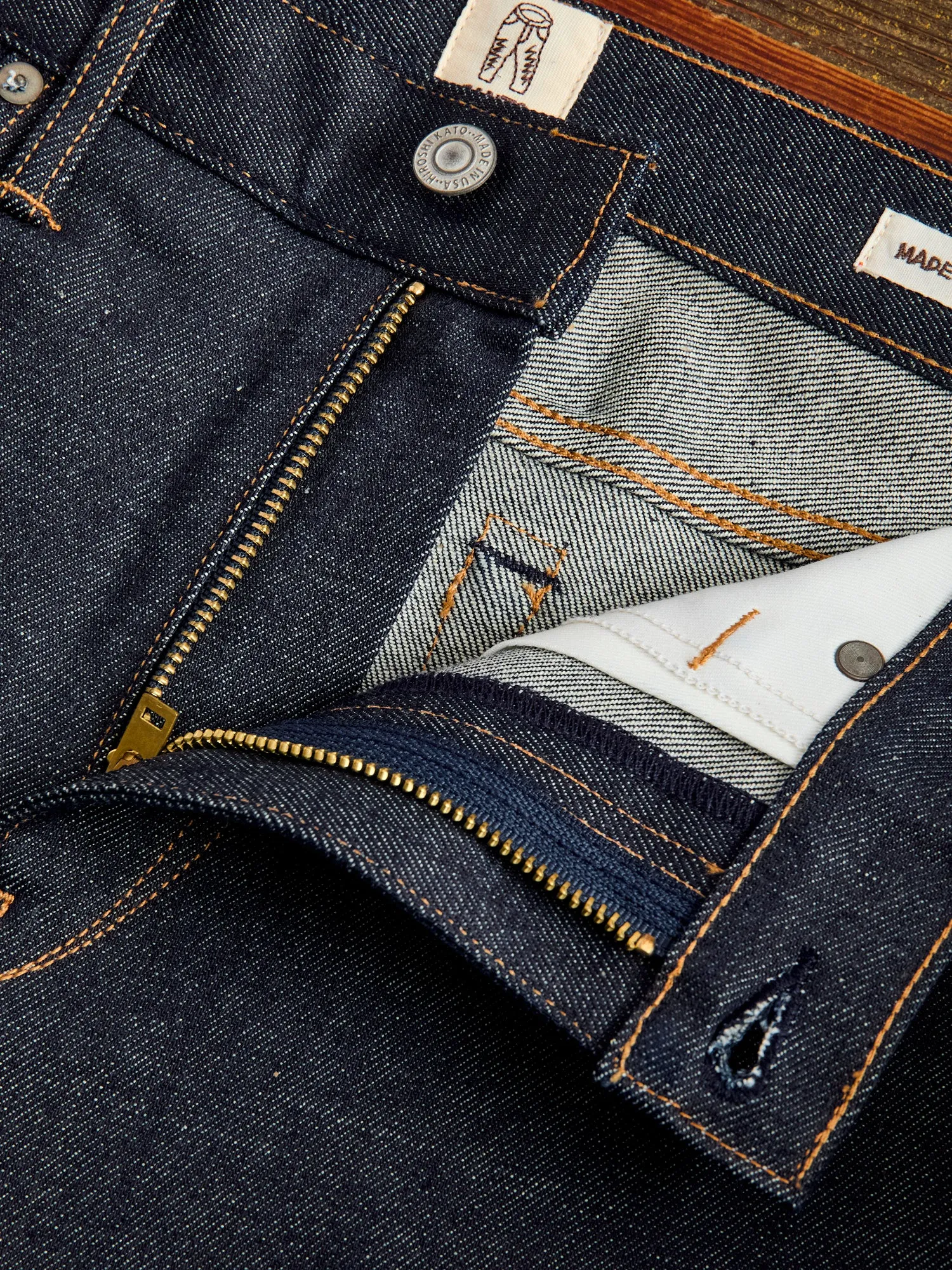 14oz Stretch Selvedge Denim - Hammer Straight