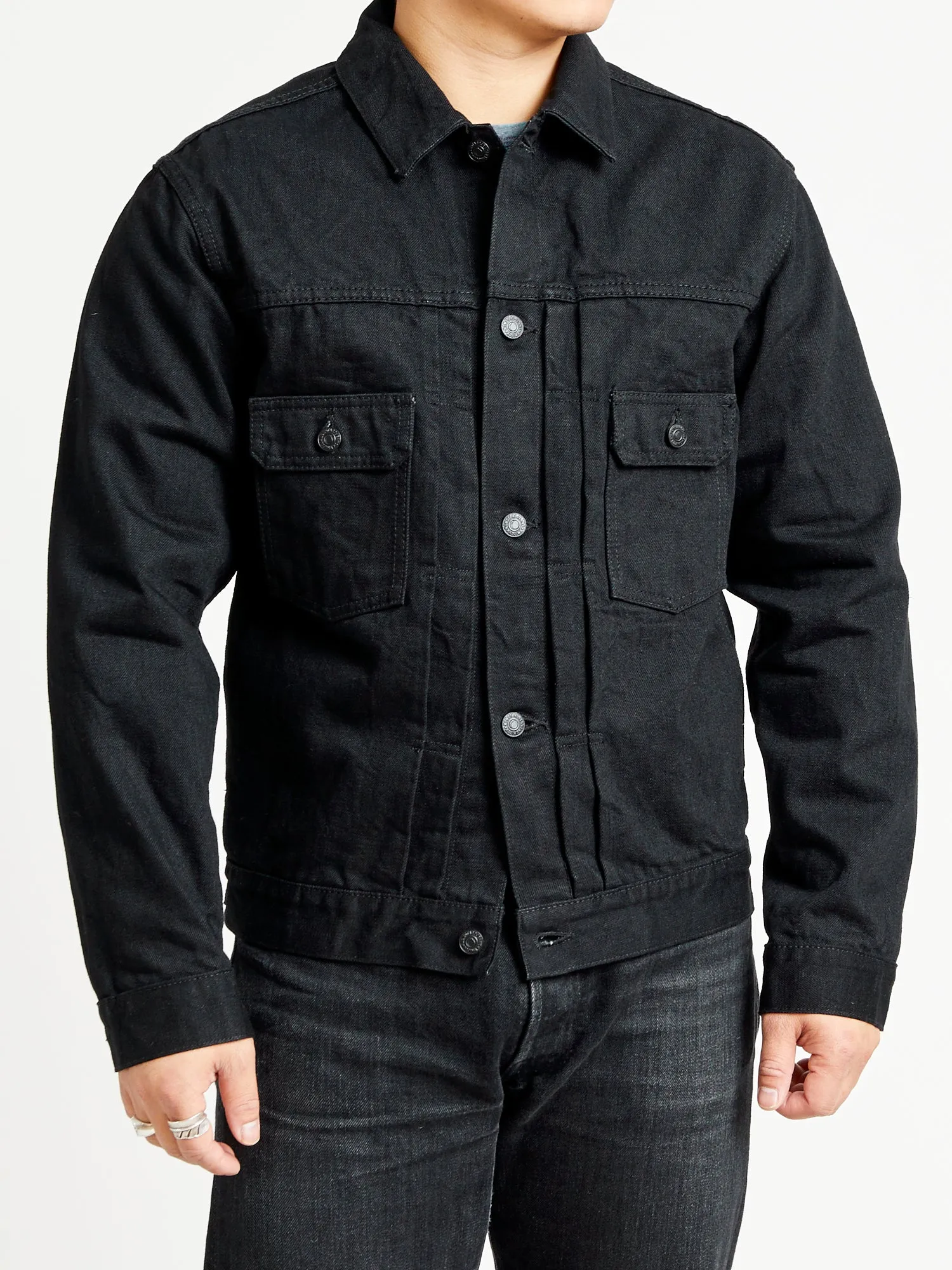 15.7oz Double Black Selvedge Denim Type-2 Jacket