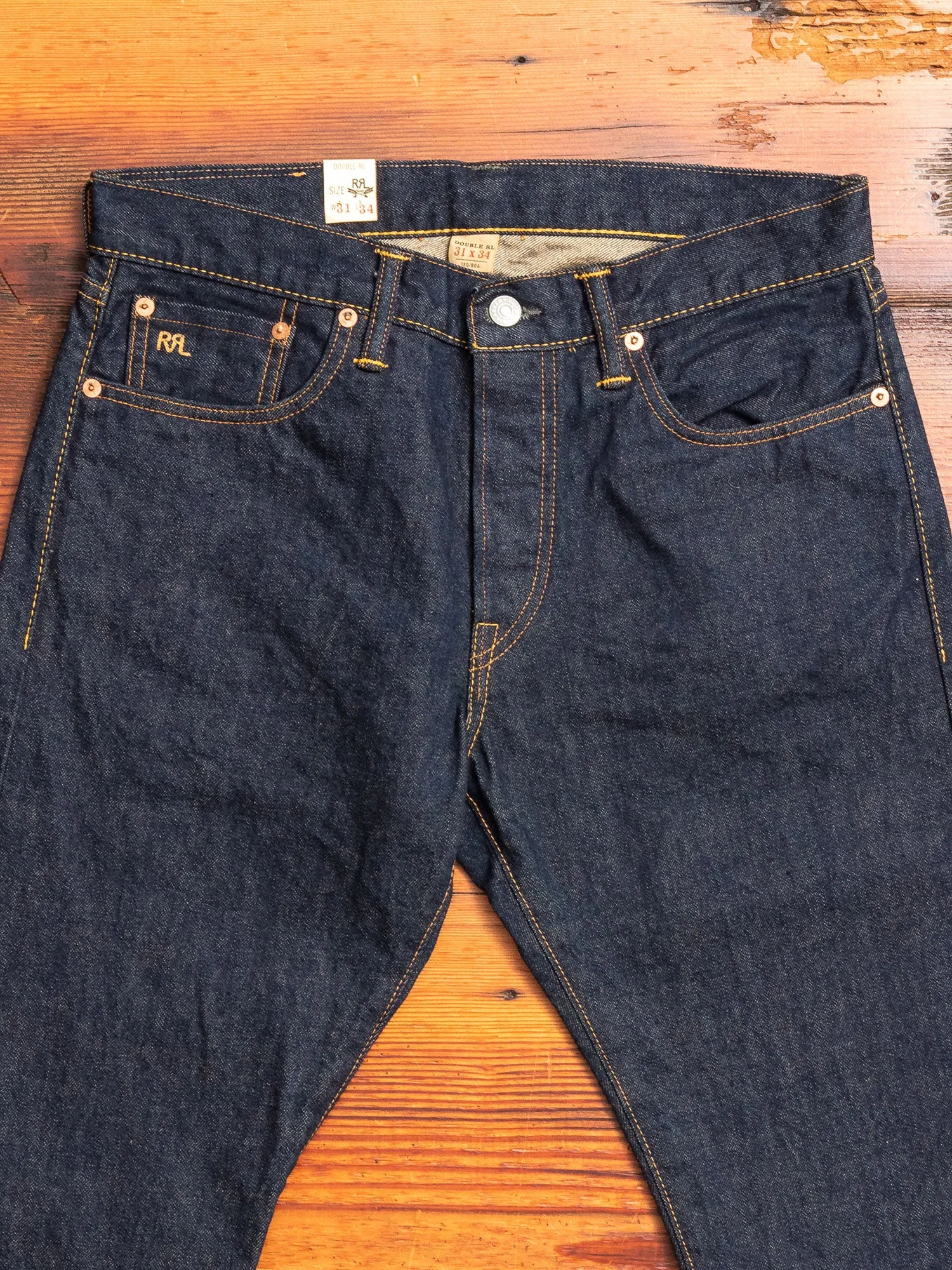 15oz Rinsed Selvedge Denim - Slim Fit