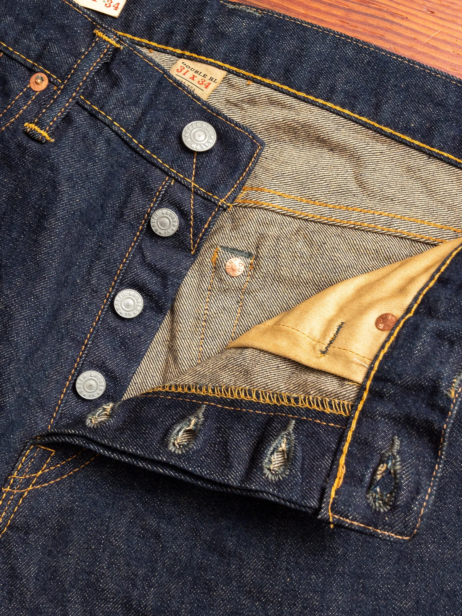 15oz Rinsed Selvedge Denim - Slim Fit