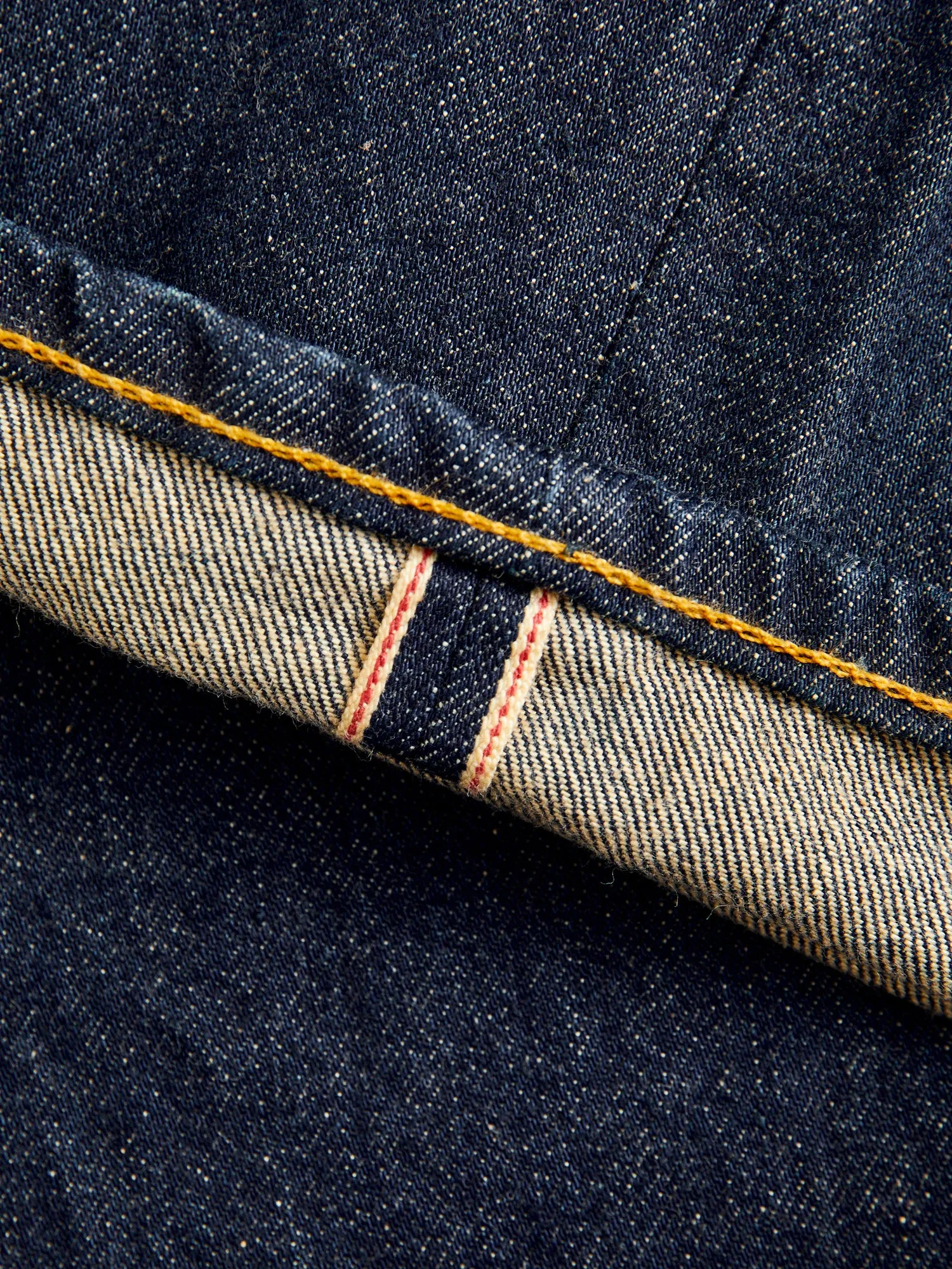 15oz Rinsed Selvedge Denim - Straight Fit