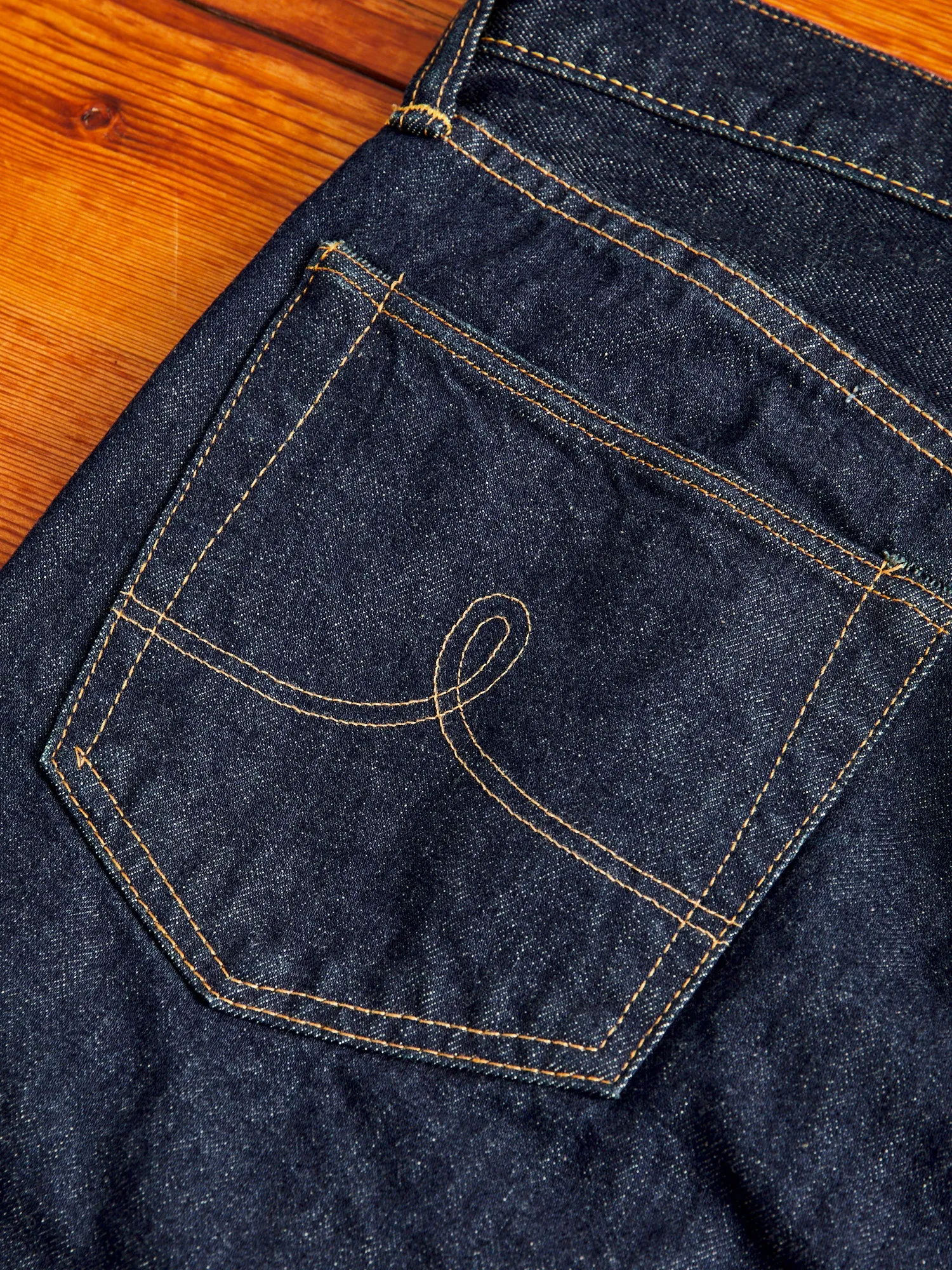 15oz Rinsed Selvedge Denim - Straight Fit