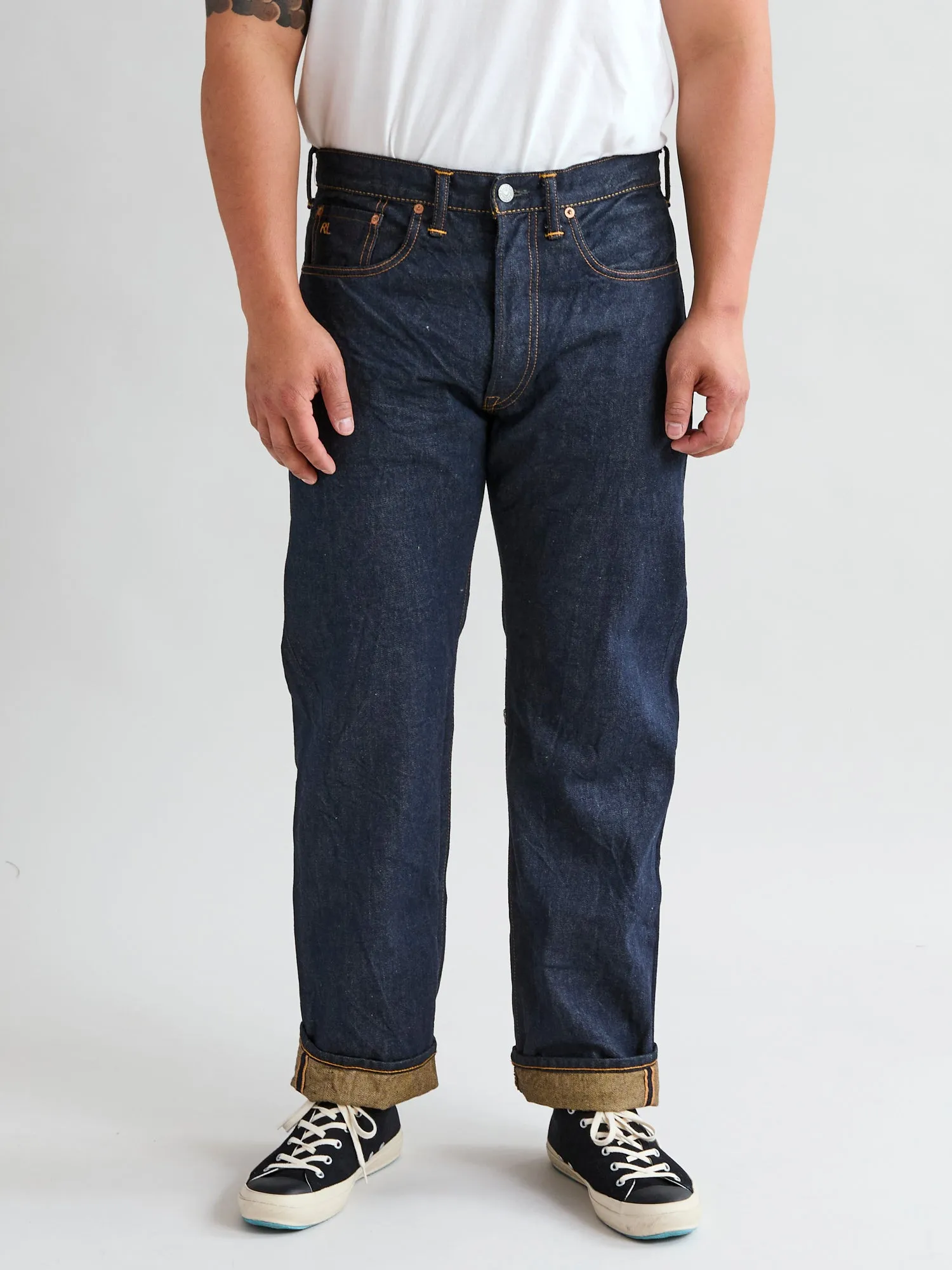 15oz Rinsed Selvedge Denim - Straight Fit