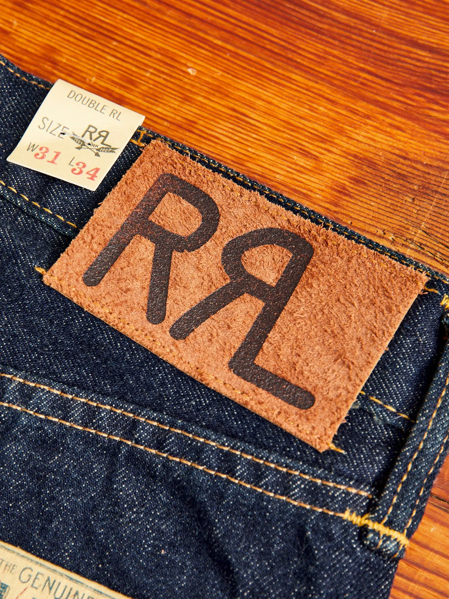 15oz Rinsed Selvedge Denim - Straight Fit