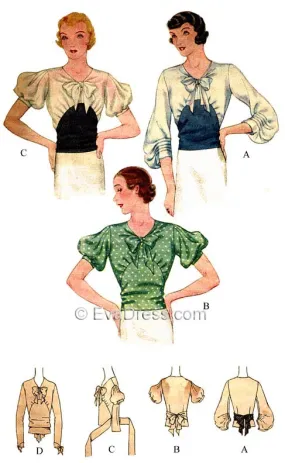 1933 Blouses, B30-7273