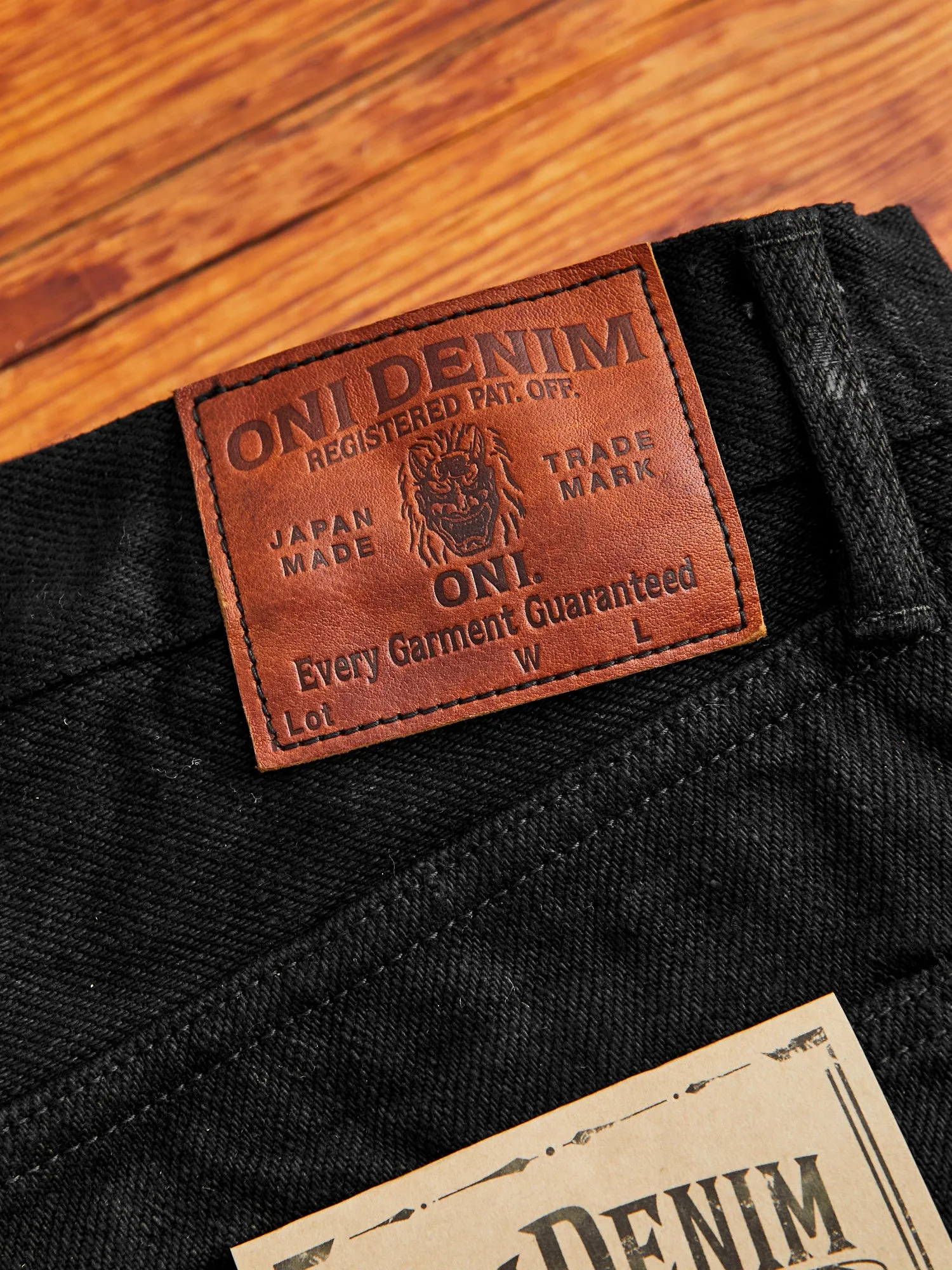 622ZR-BK "Secret Black" 20oz Selvedge Denim - Relaxed Tapered Fit