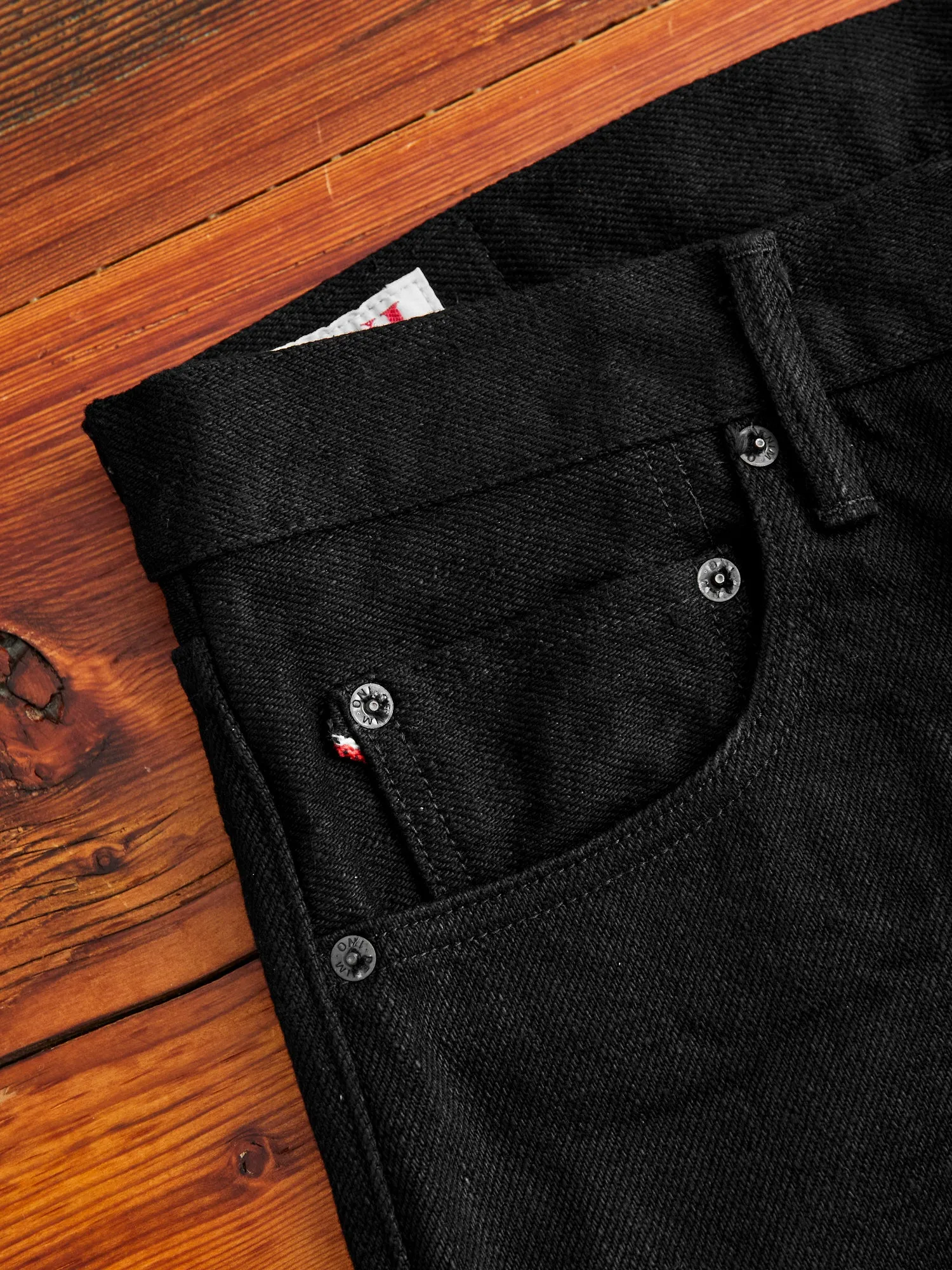 622ZR-BK "Secret Black" 20oz Selvedge Denim - Relaxed Tapered Fit