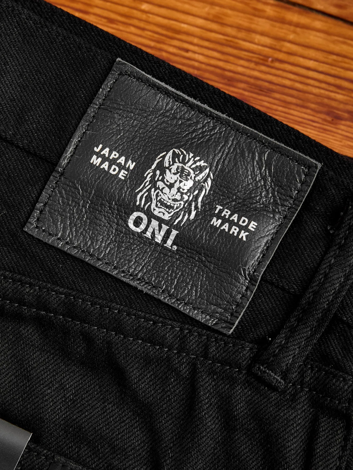 13oz Jet Black Selvedge Denim - Relaxed Tapered Fit for Ultimate Comfort