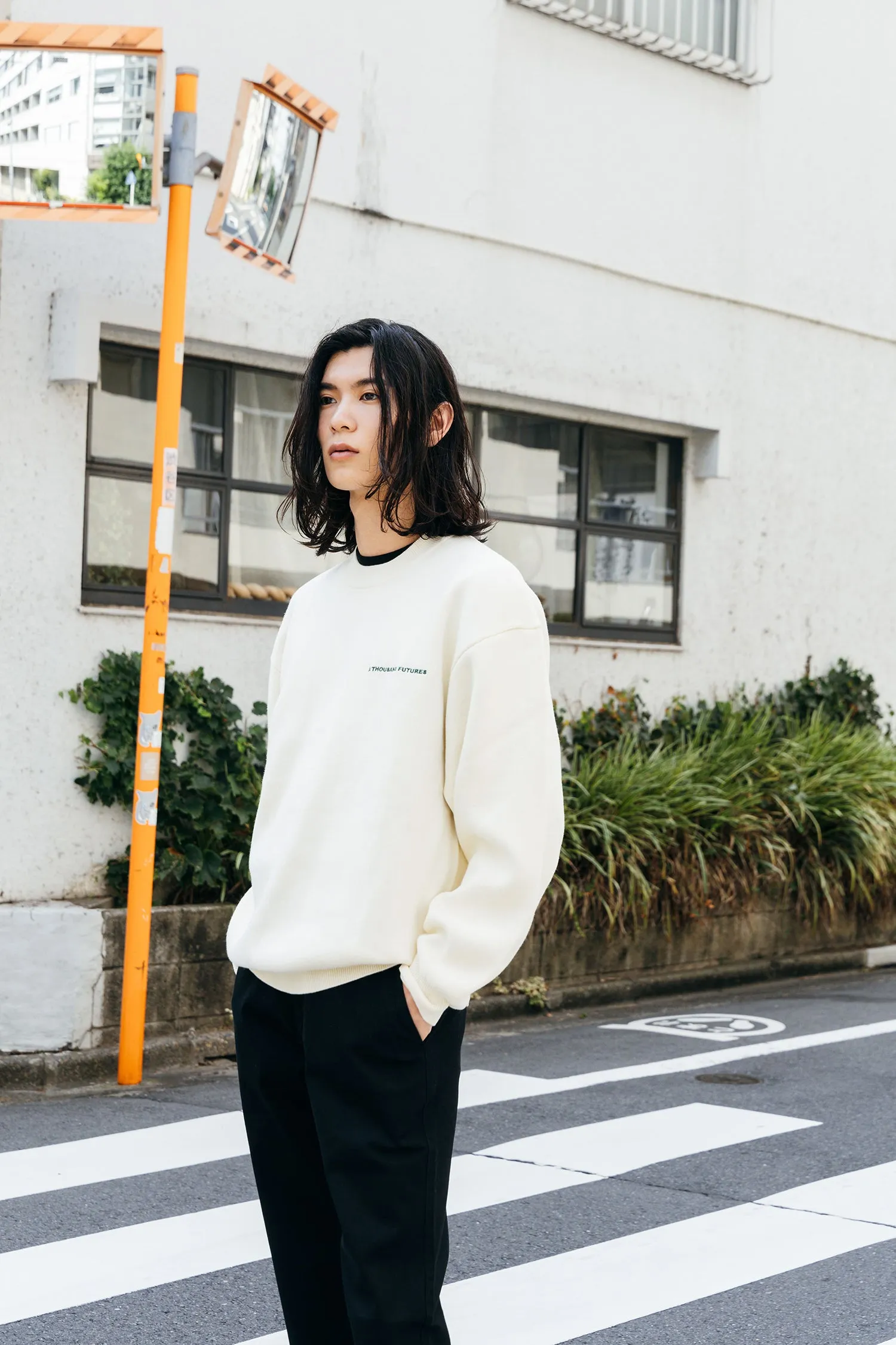 A Thousand Futures 'Kyoto' Knit Sweater - Ecru