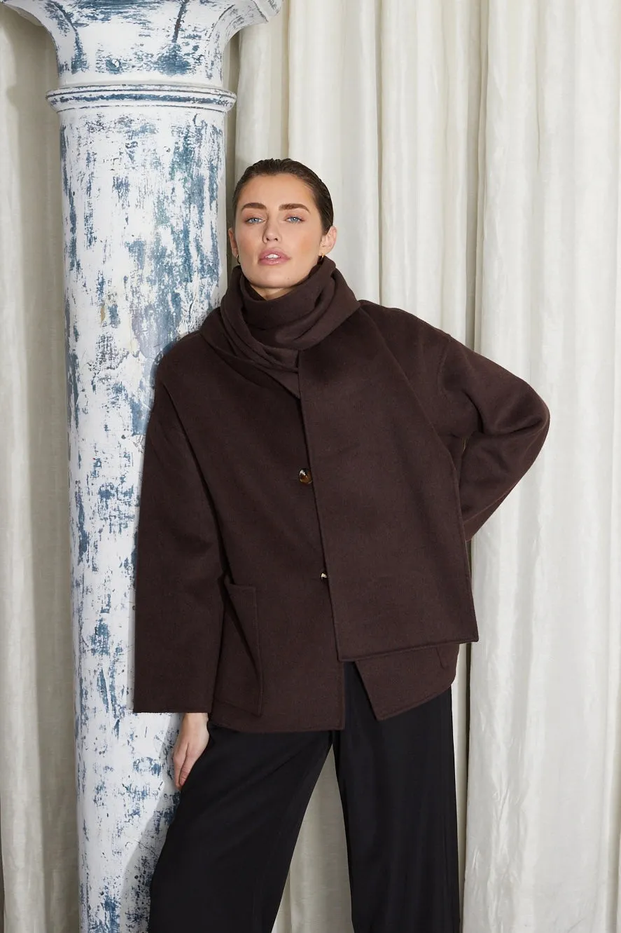 ALKEN COAT BROWN