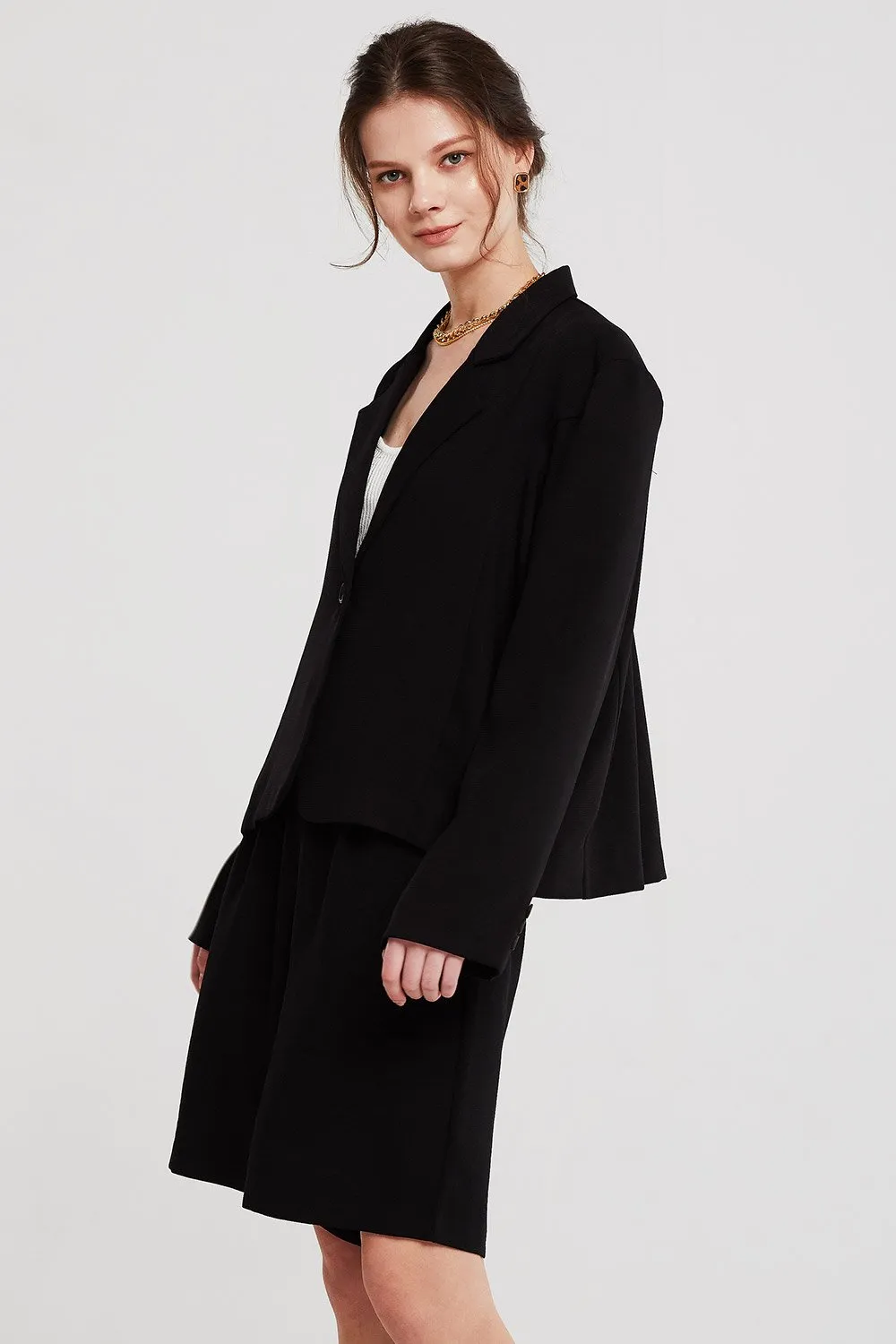 Allison Oversized Single Button Jacket