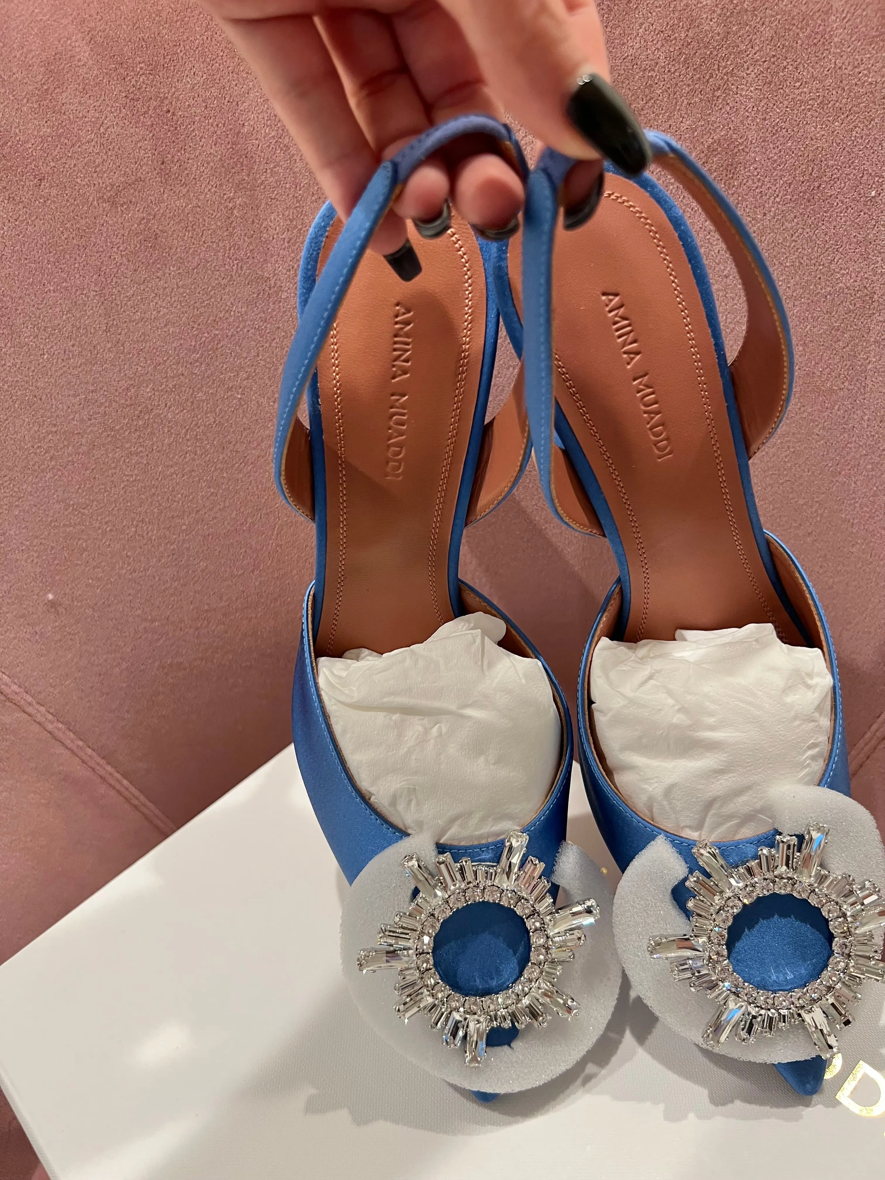 Amina Muaddi Begum Sling Heels