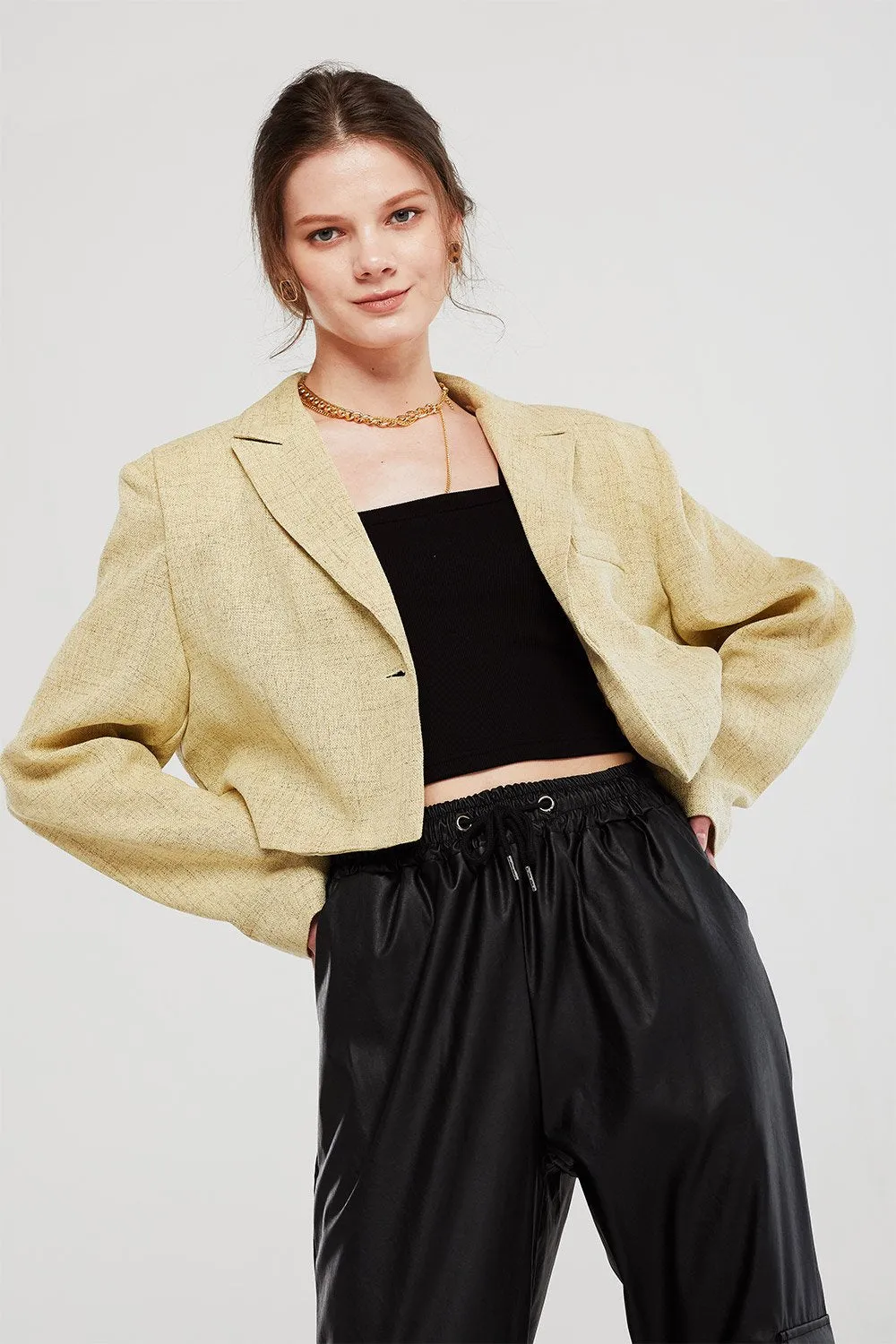 Ashley Cropped Tweed Jacket