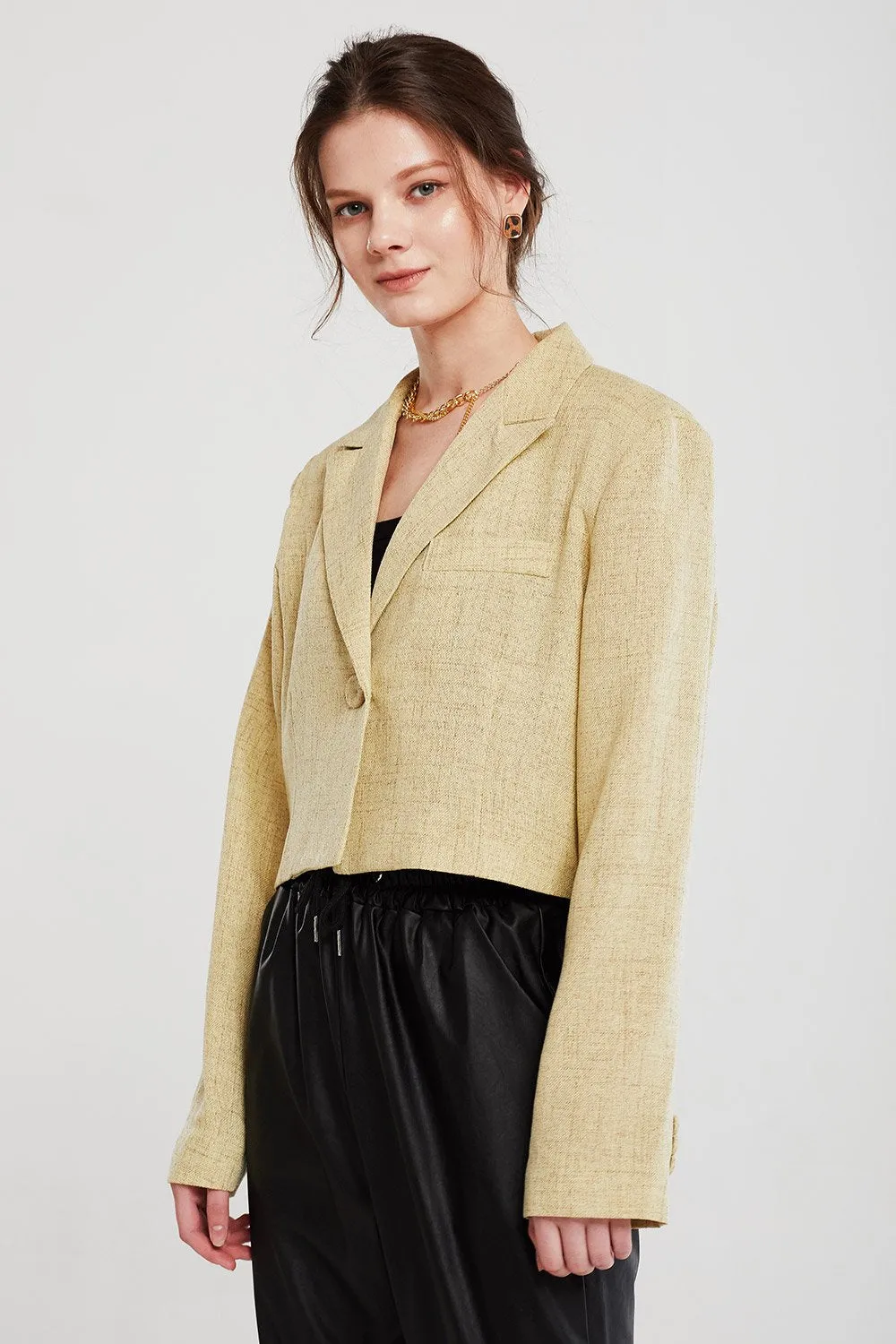 Ashley Cropped Tweed Jacket