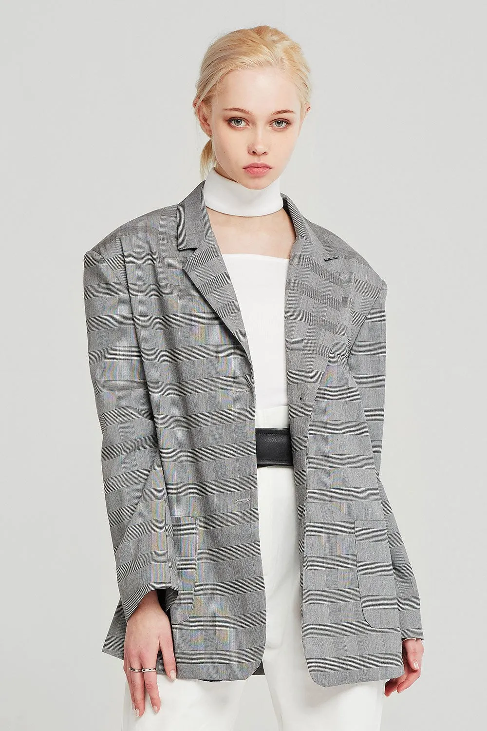 Audrey Oversized Plaid Jacket