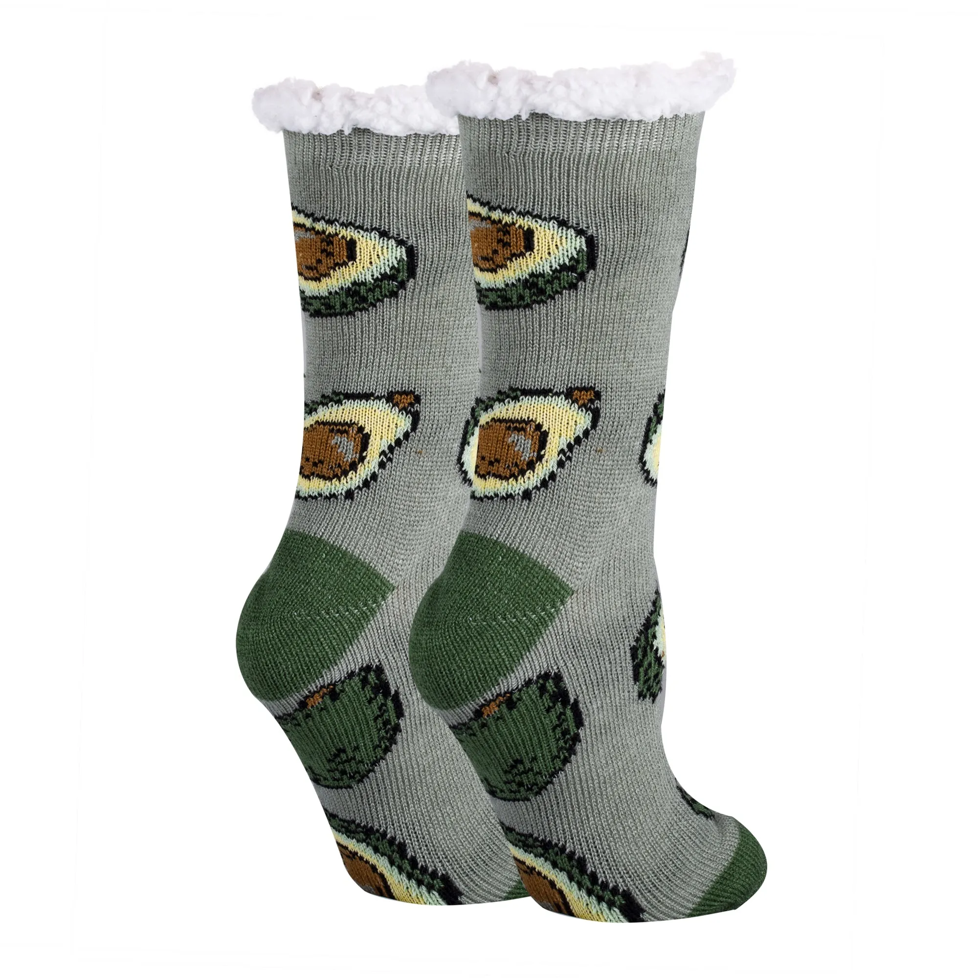 Avocado Life Glow In The Dark Slipper Socks