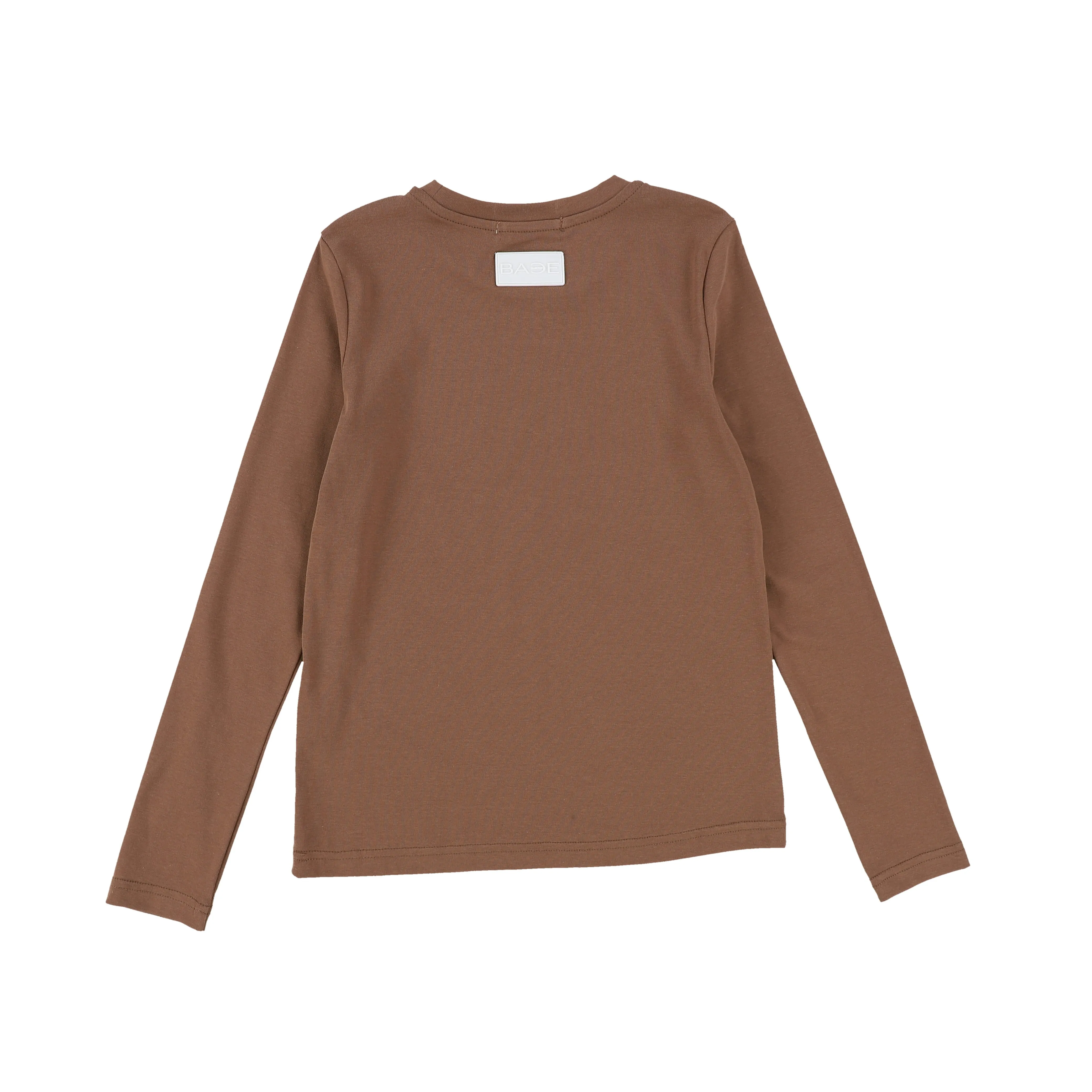 BACE COLLECTION BROWN FITTED TEE [Final Sale]