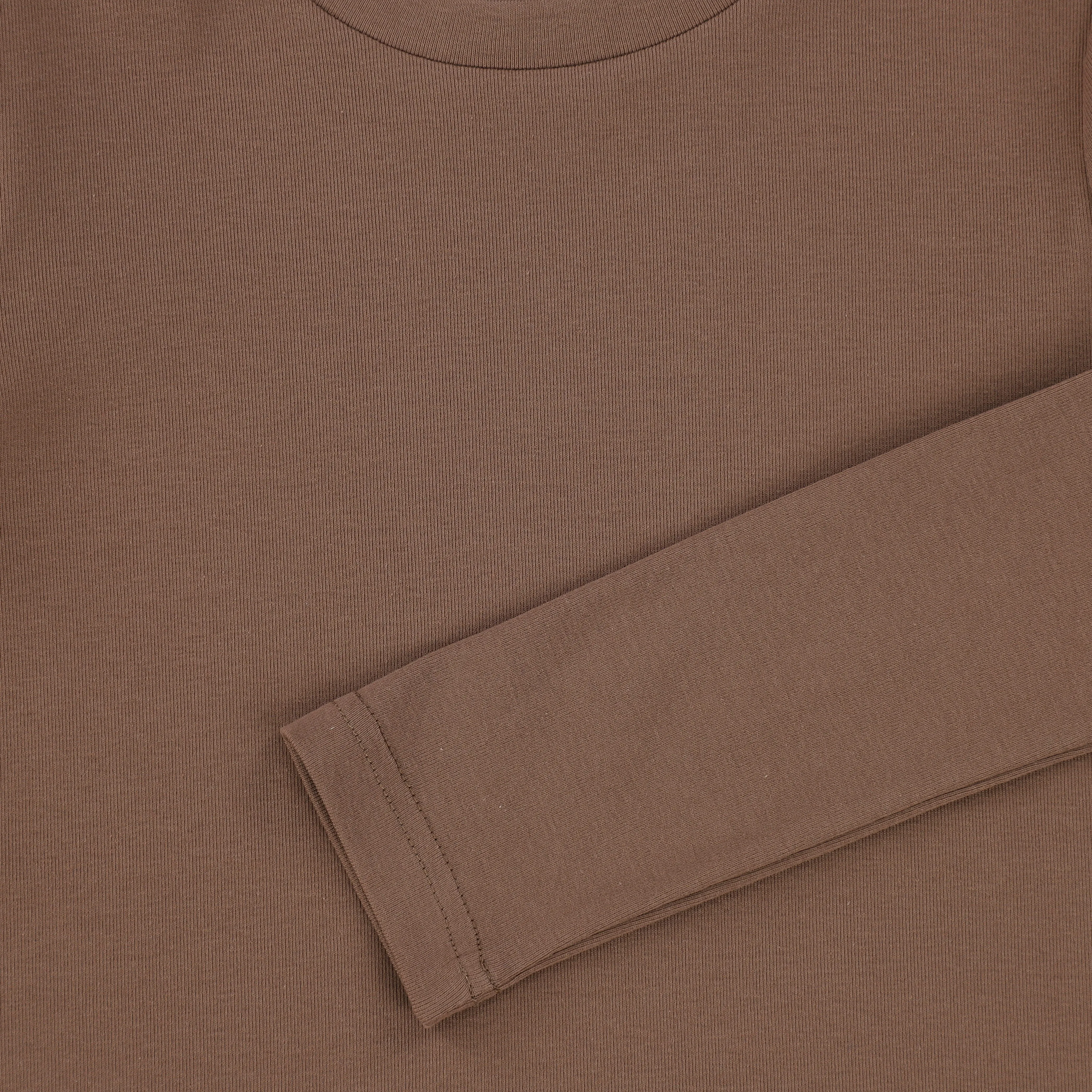 BACE COLLECTION BROWN FITTED TEE [Final Sale]