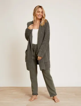 Barefoot Dreams CozyChic Boucle Hooded Long Coatigan