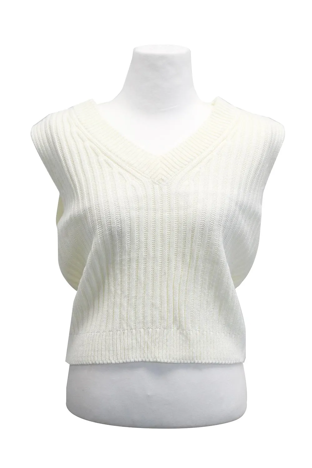 Blakely Ribbed Knit Crop Vest