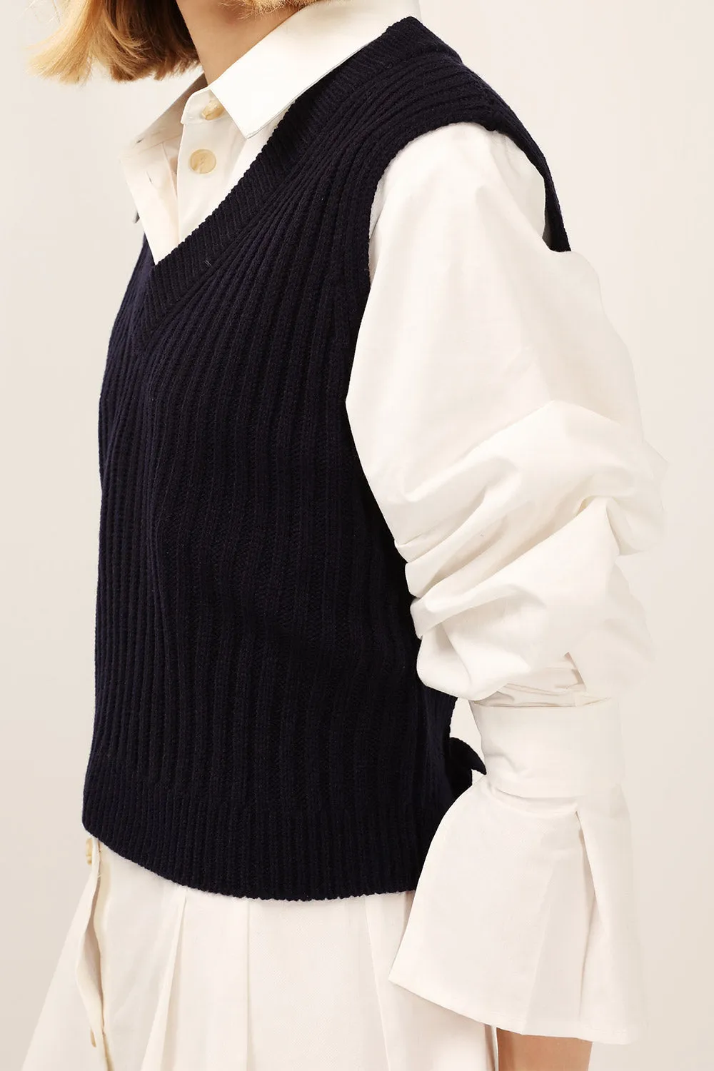 Blakely Ribbed Knit Crop Vest