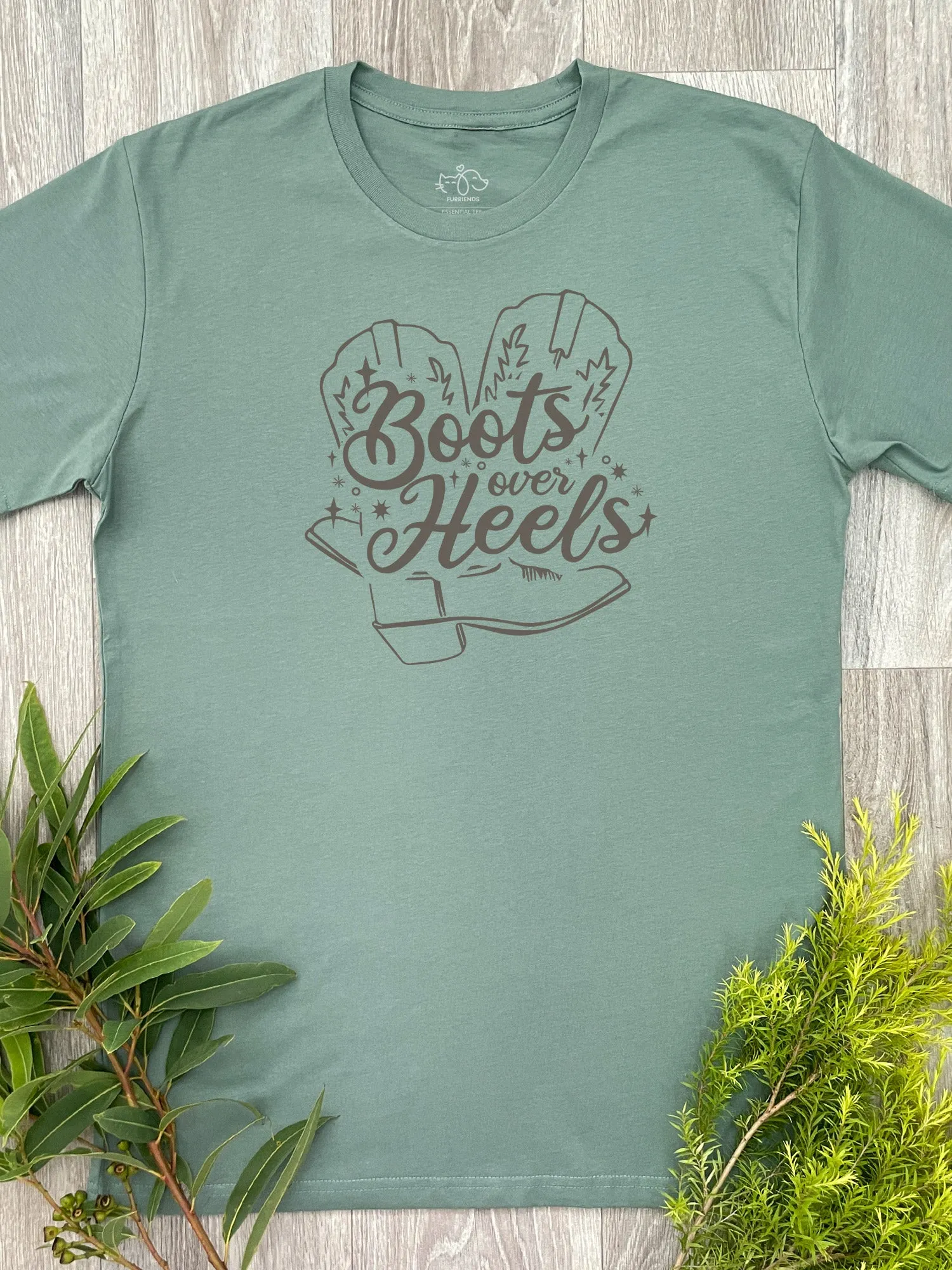 Boots Over Heels Essential Unisex Tee