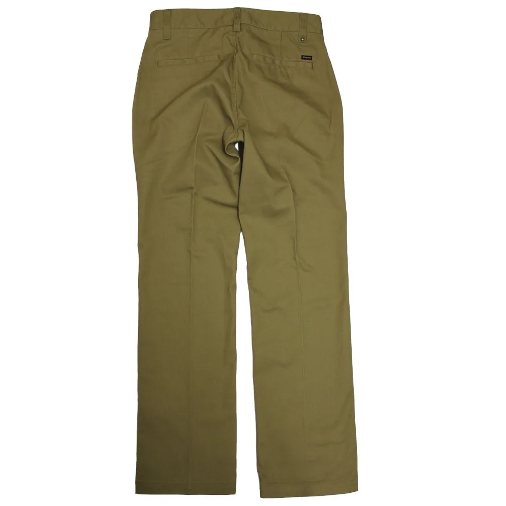 Brixton Fleet Heavy Chino Trousers Khaki