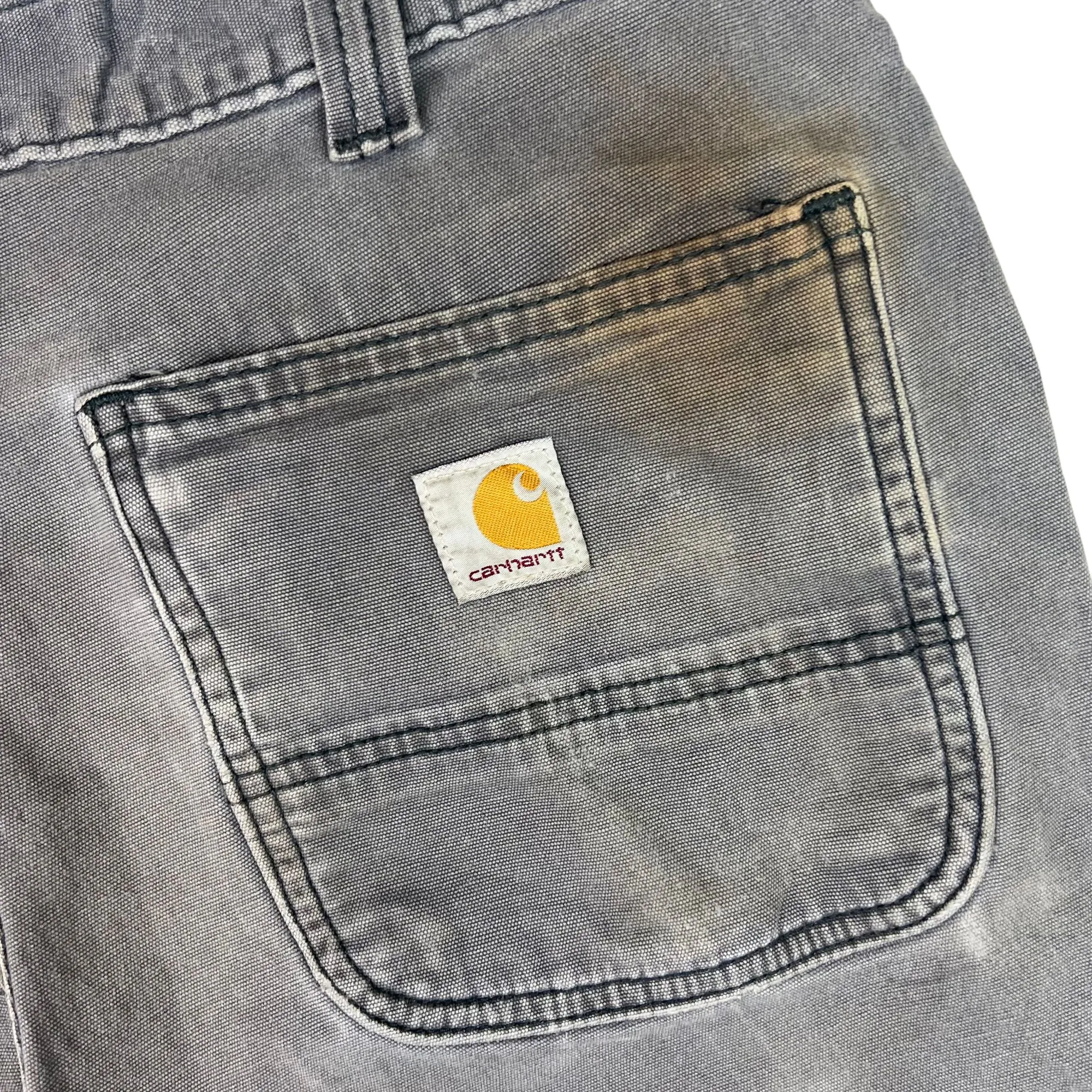 Carhartt Relaxed Fit Workwear Carpenter Utility Trousers Grey