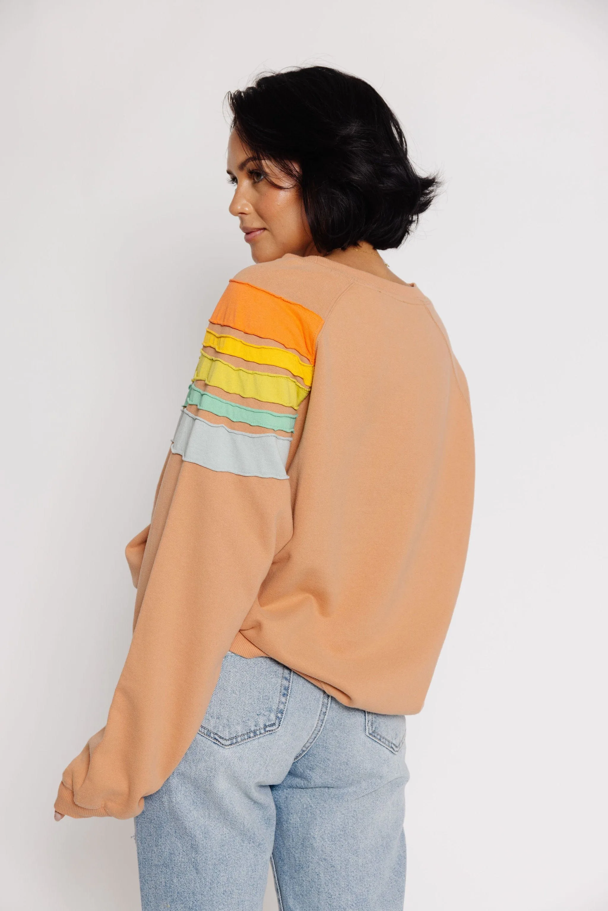 Carl Sweatshirt in Dusty Peach