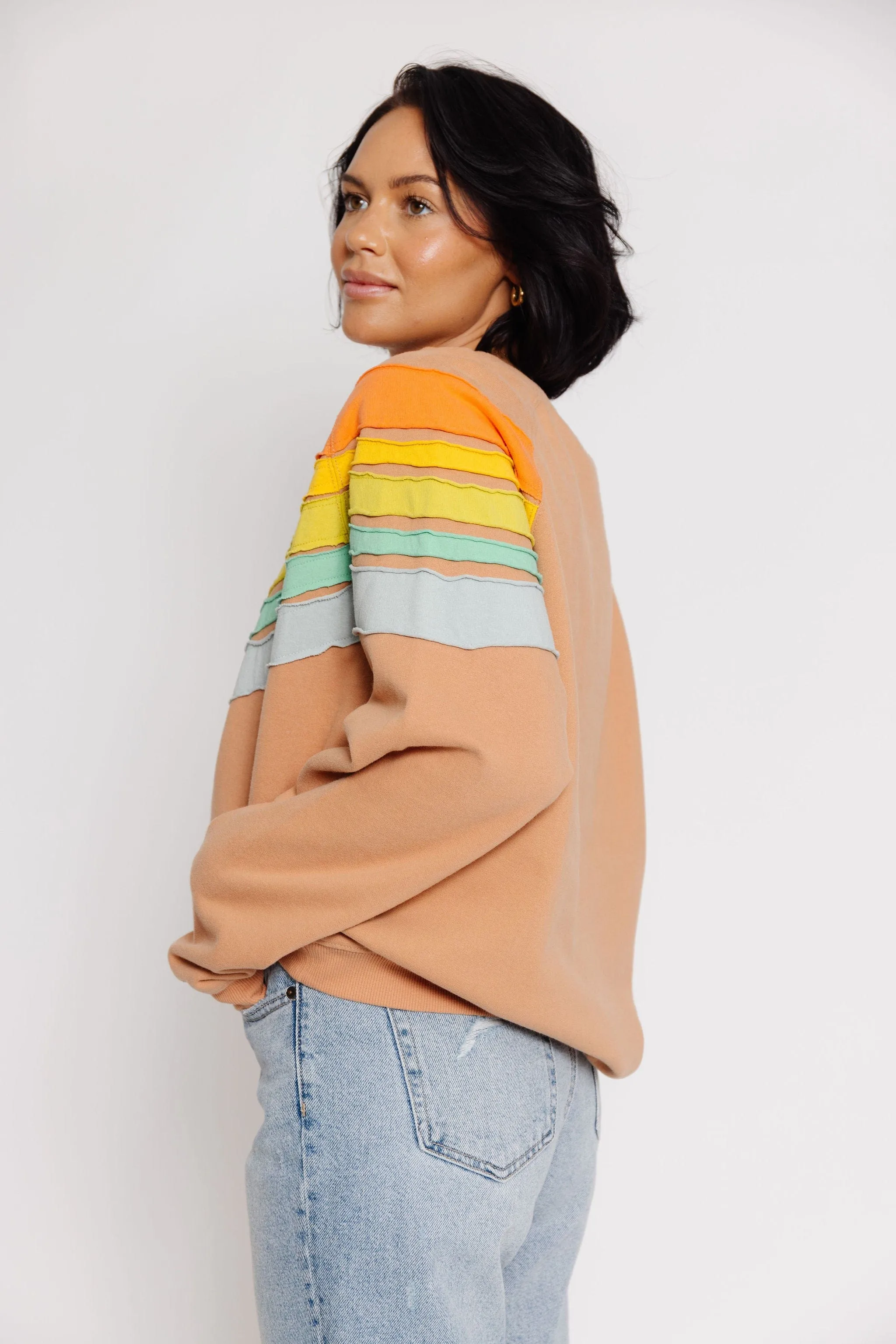 Carl Sweatshirt in Dusty Peach