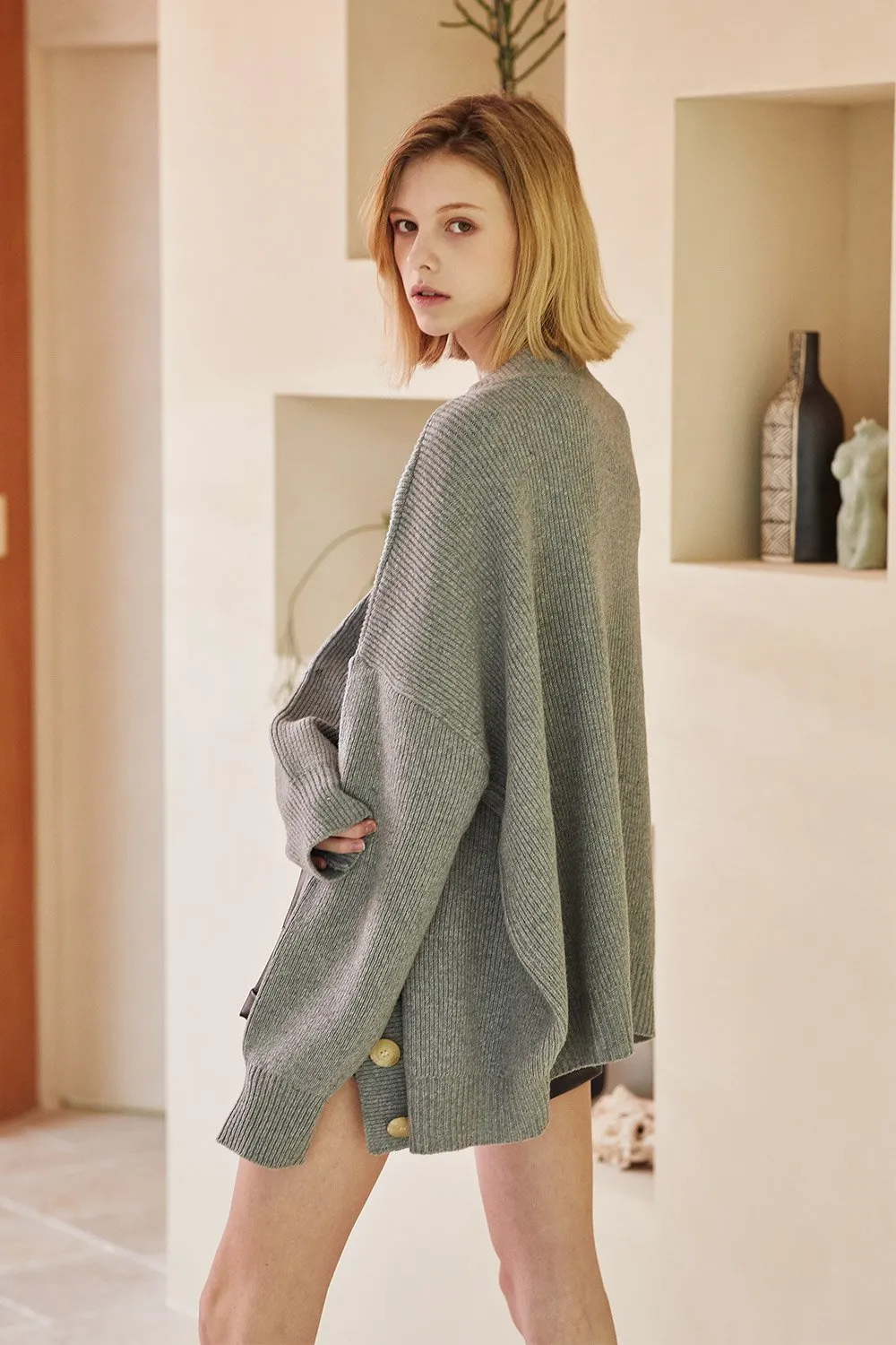 Charlotte Boxy Sweater Cardigan