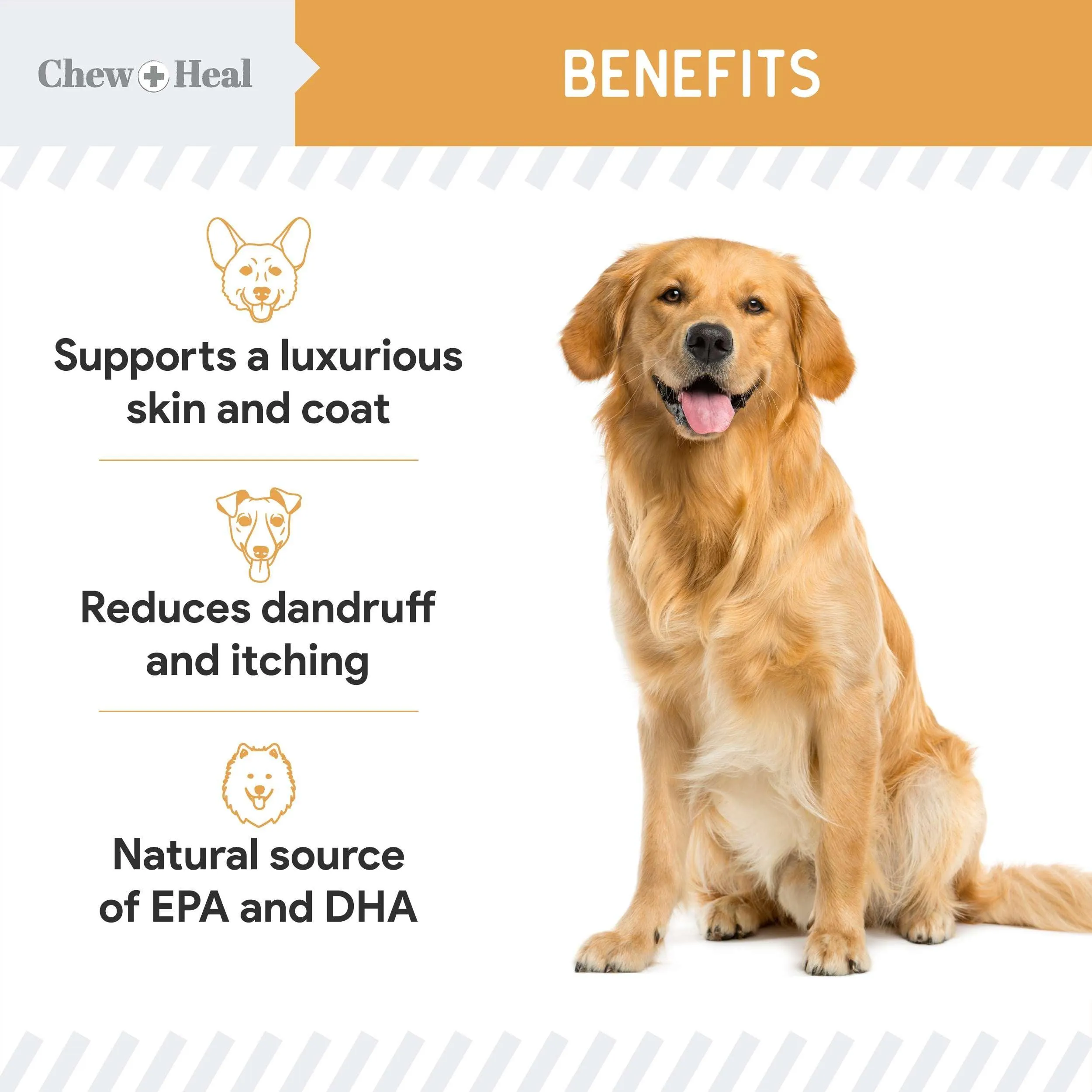 Chew   Heal Omega Salmon Jerky Dog Treats