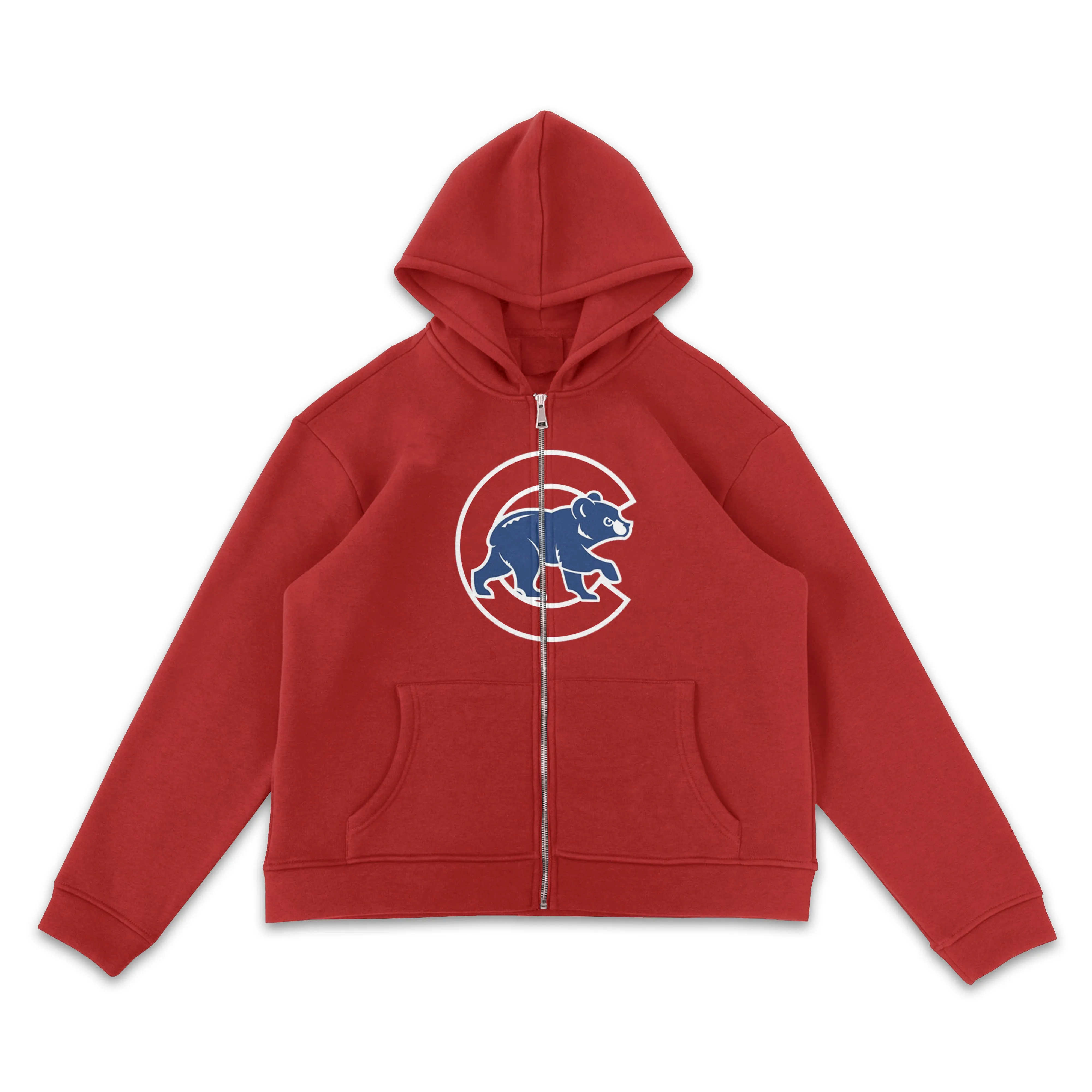 Chicago Cubs Vintage Logo Full-Zip Hoodie