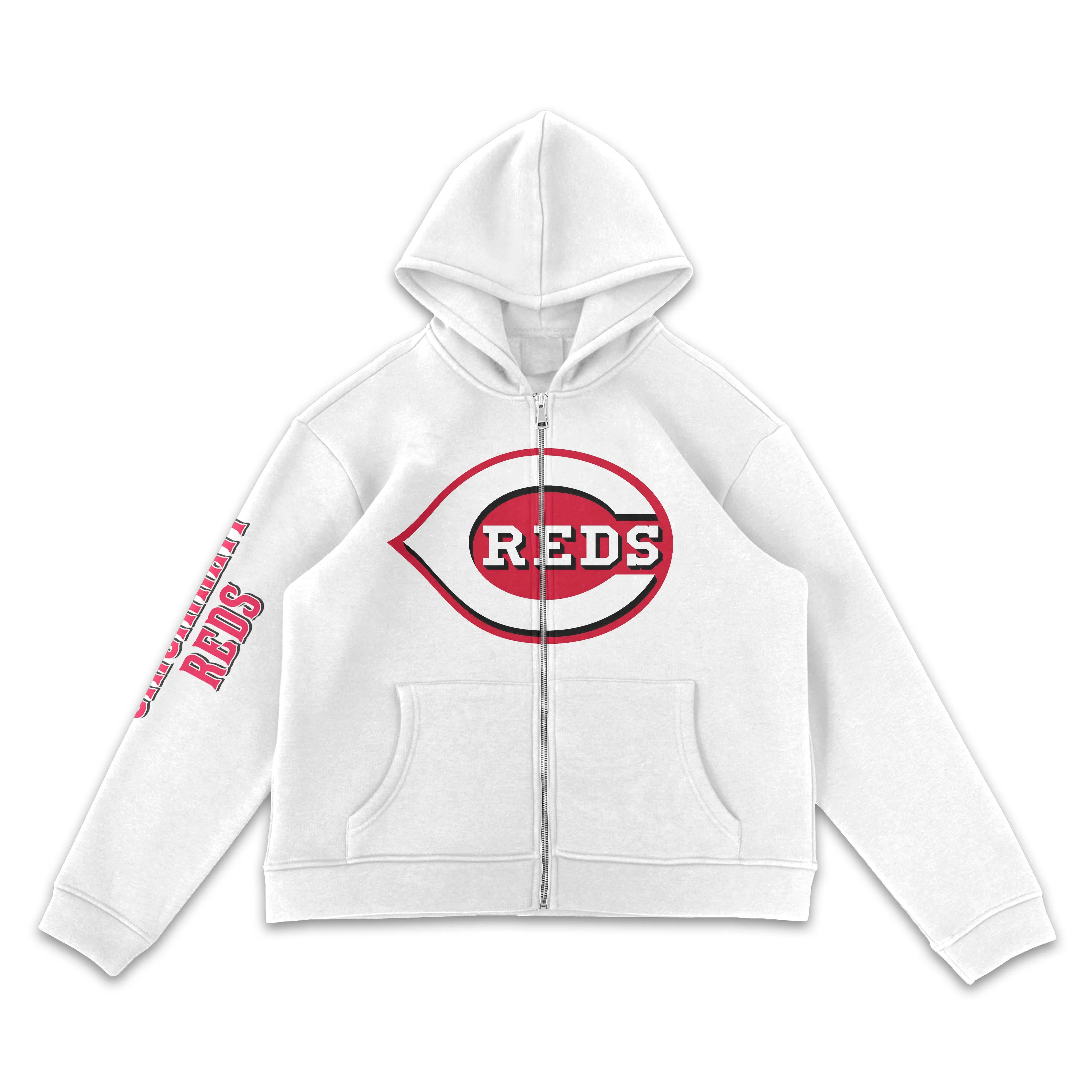 Cincinnati Reds Logo Full-Zip Hoodie