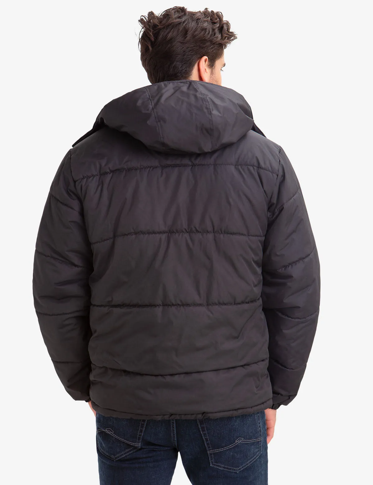 CLASSIC FLEECE LINED BUBBLE PUFFER COAT