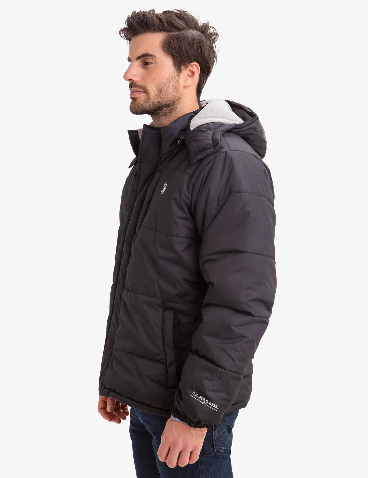 CLASSIC FLEECE LINED BUBBLE PUFFER COAT