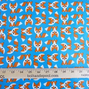 Cloud9 Organic Fabric : Fox Laminate - Blue